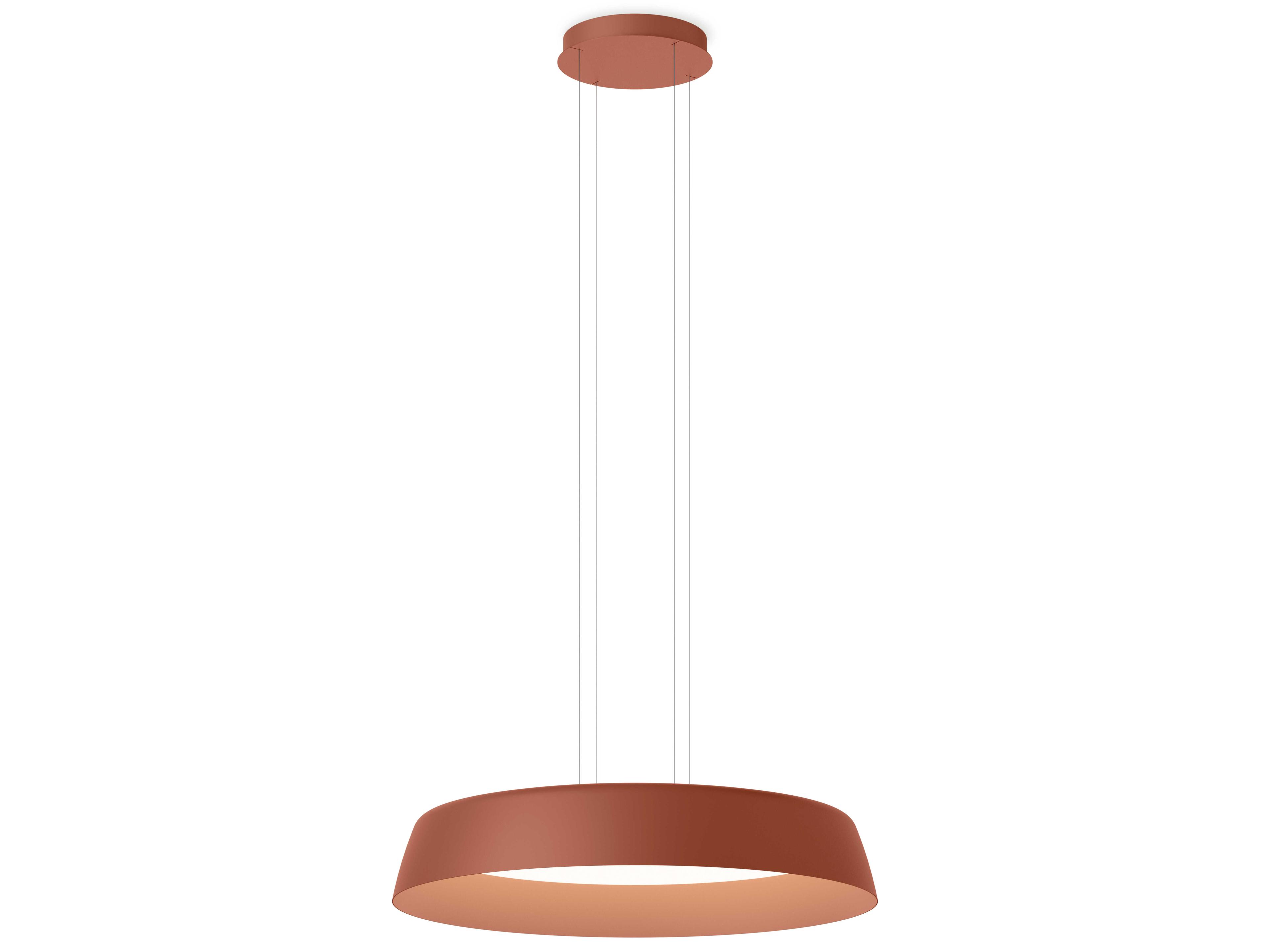 Bigger 1-Light Terra Red Round Pendant