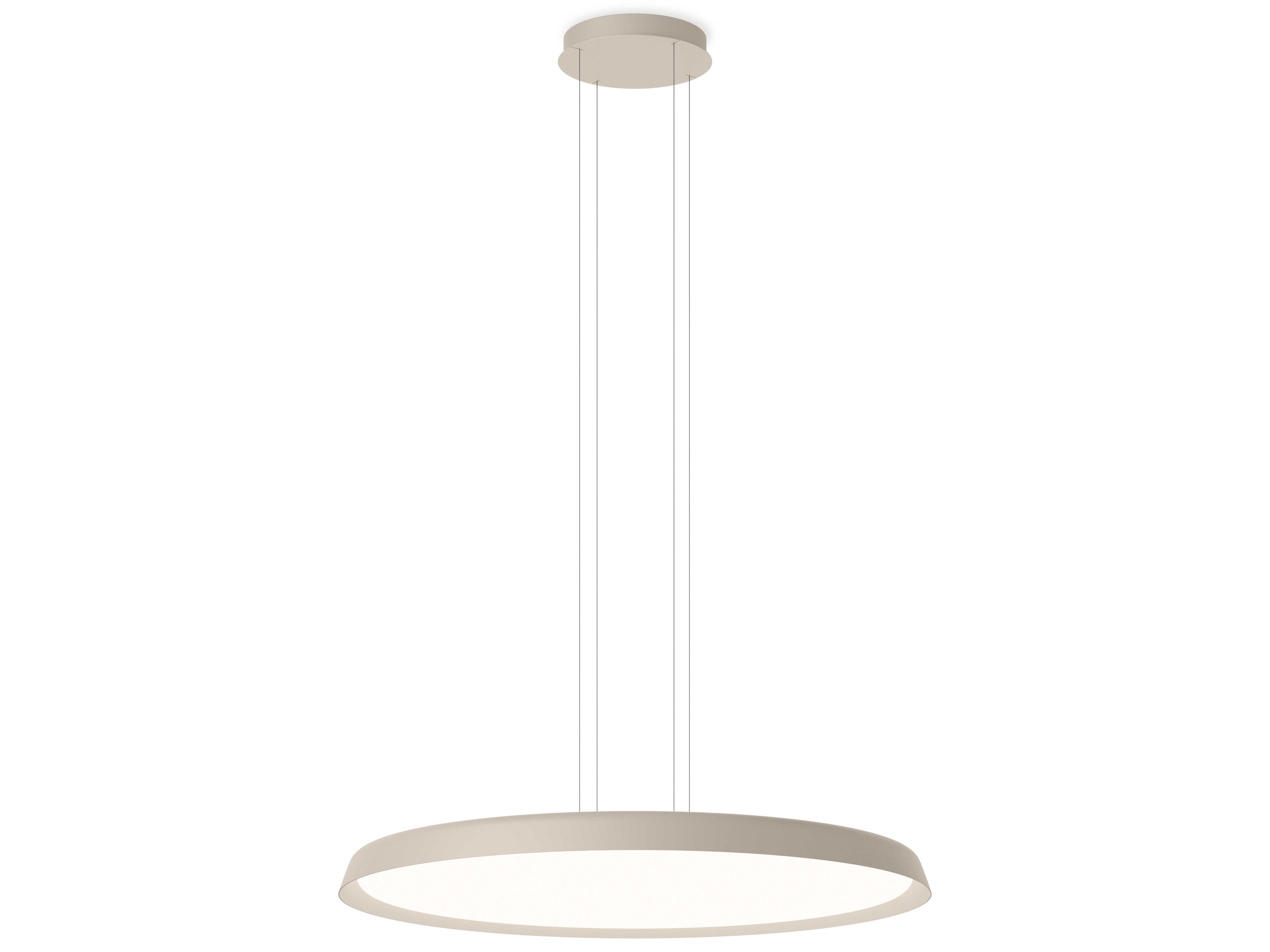 Bigger 1-Light Off White Round Pendant