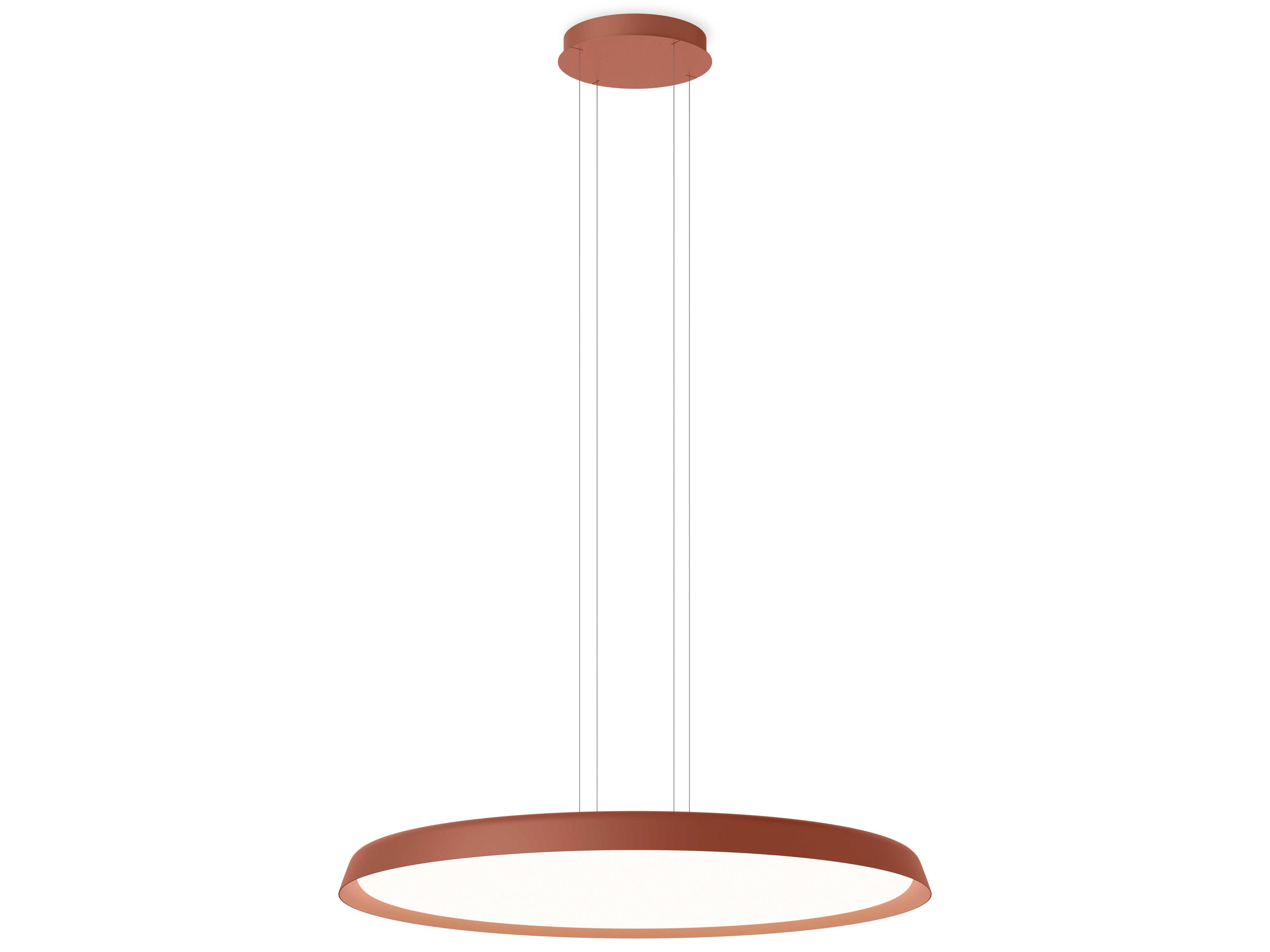 Bigger 1-Light Terra Red Bronze Round Pendant