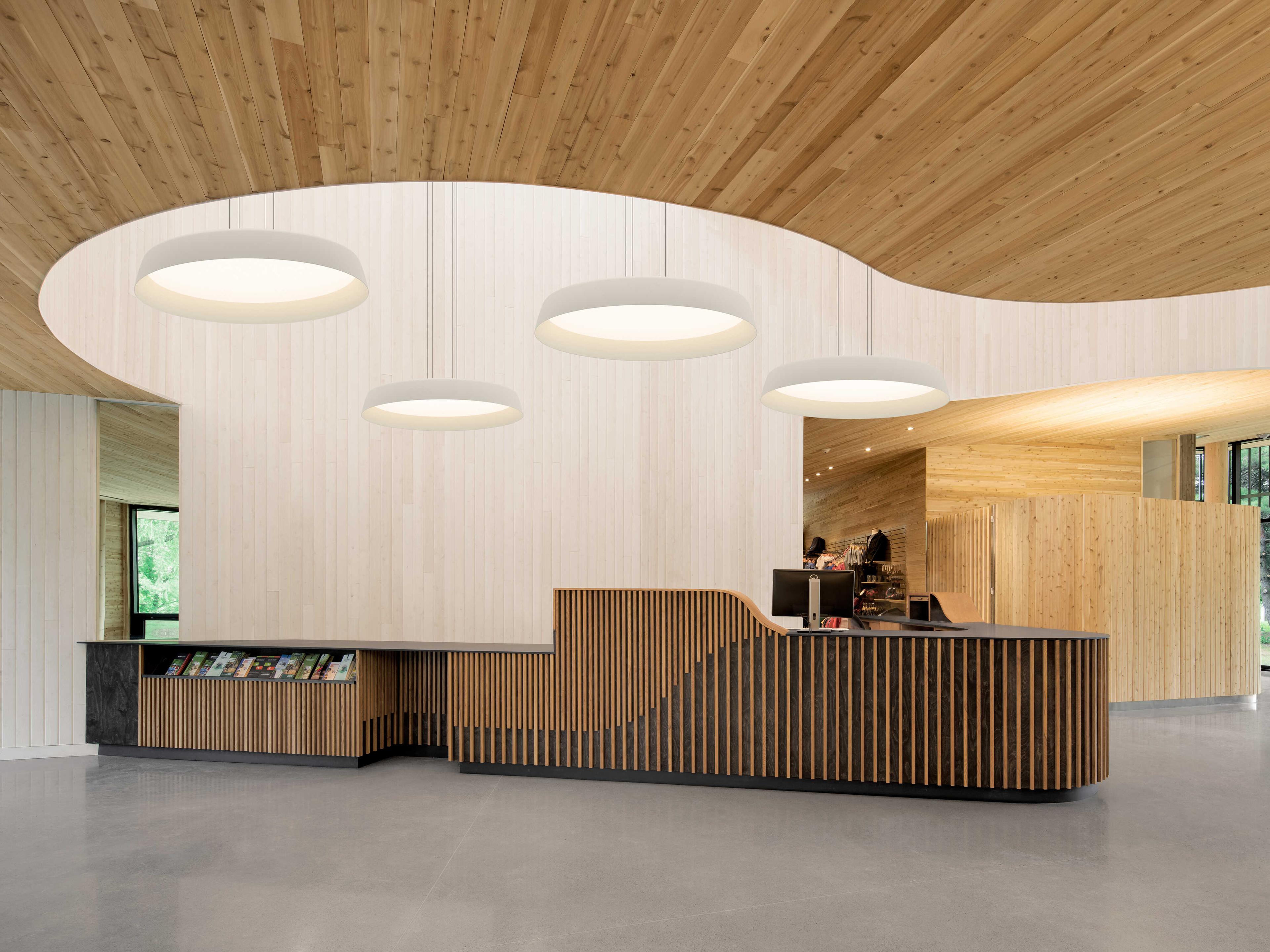 Vibia Bigger 1-Light Warm White Drum Pendant