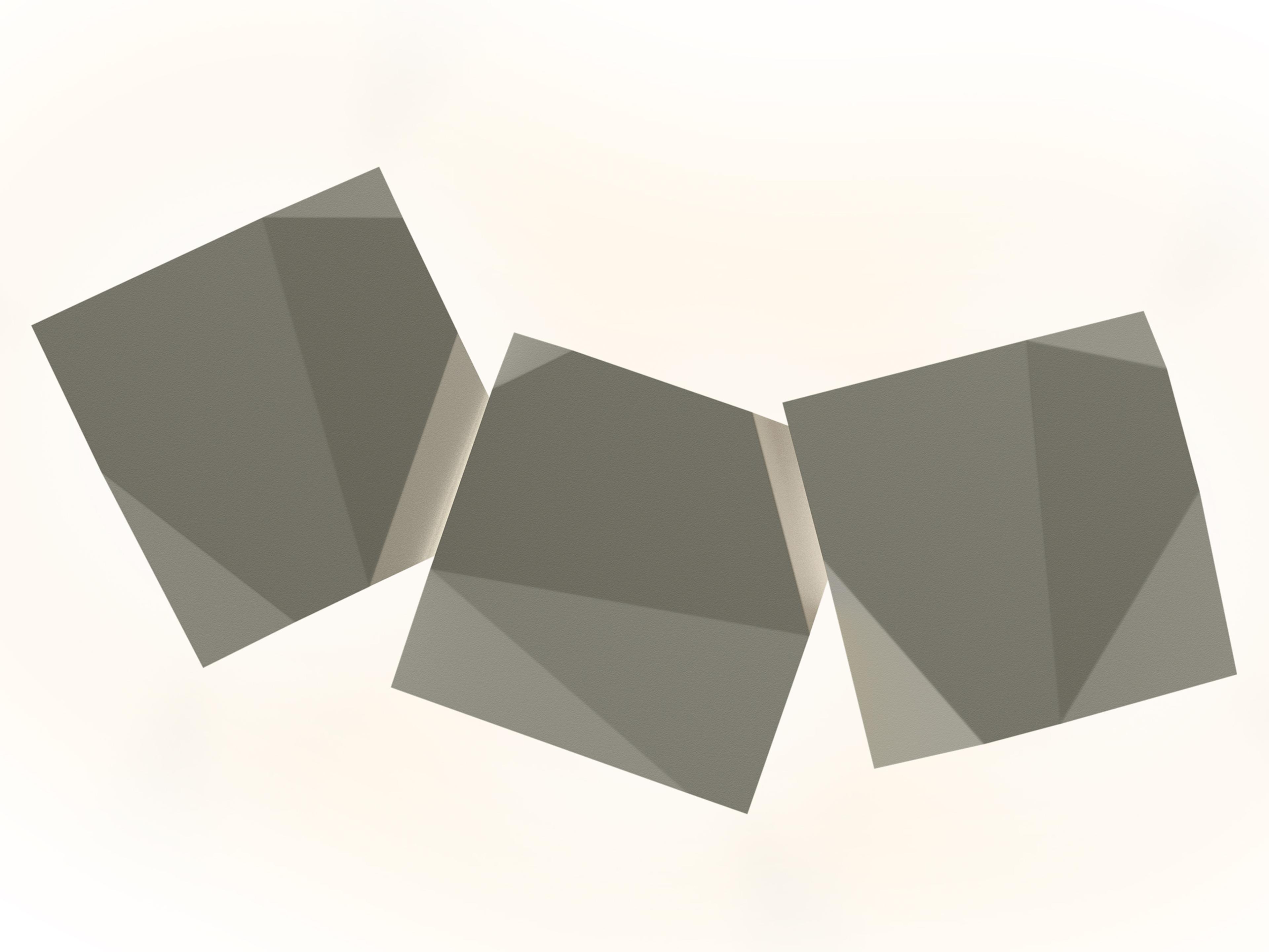 Origami 3-Light Outdoor Wall Light