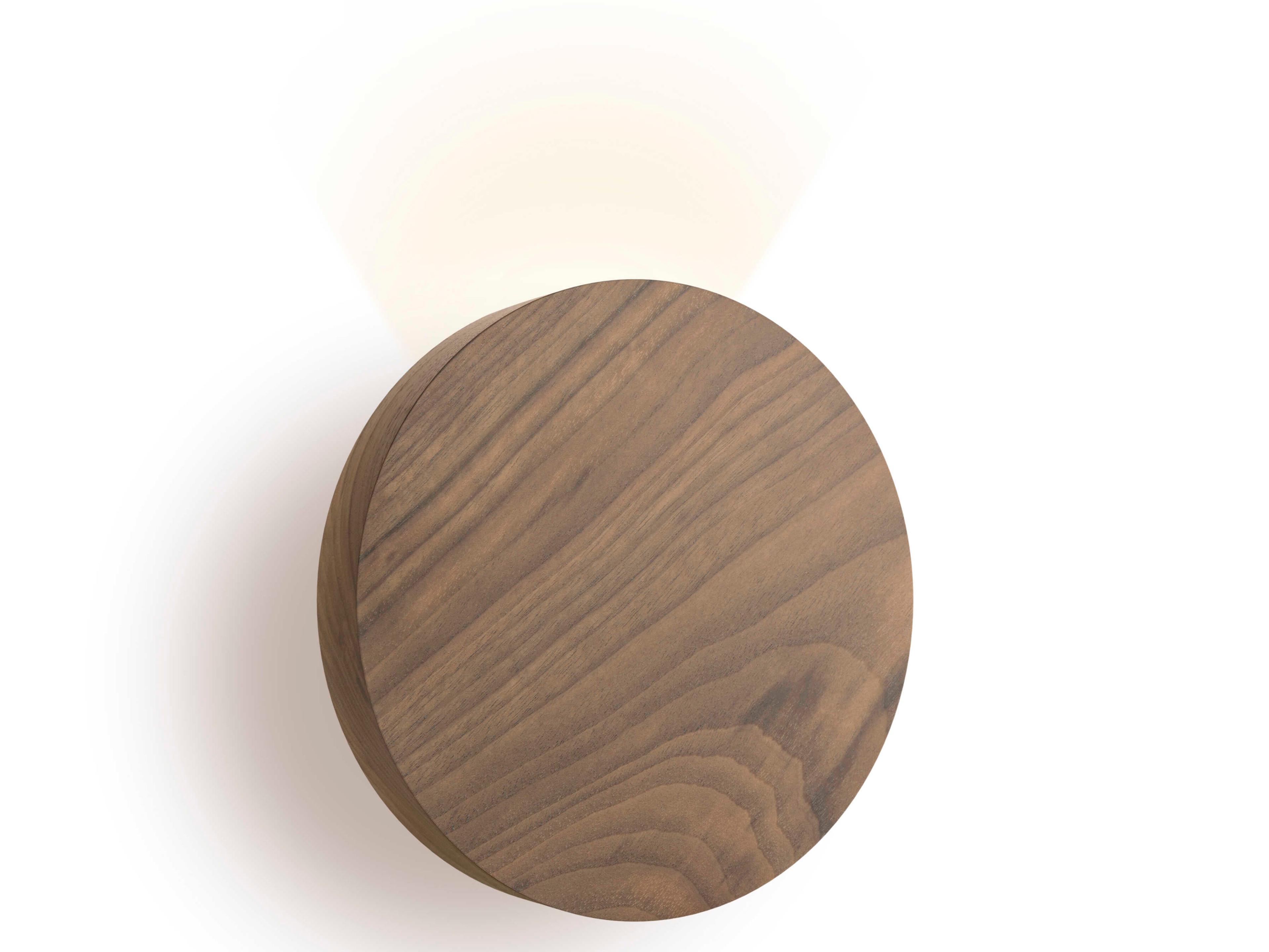Dots 1-Light American Oak Brown Wall Sconce