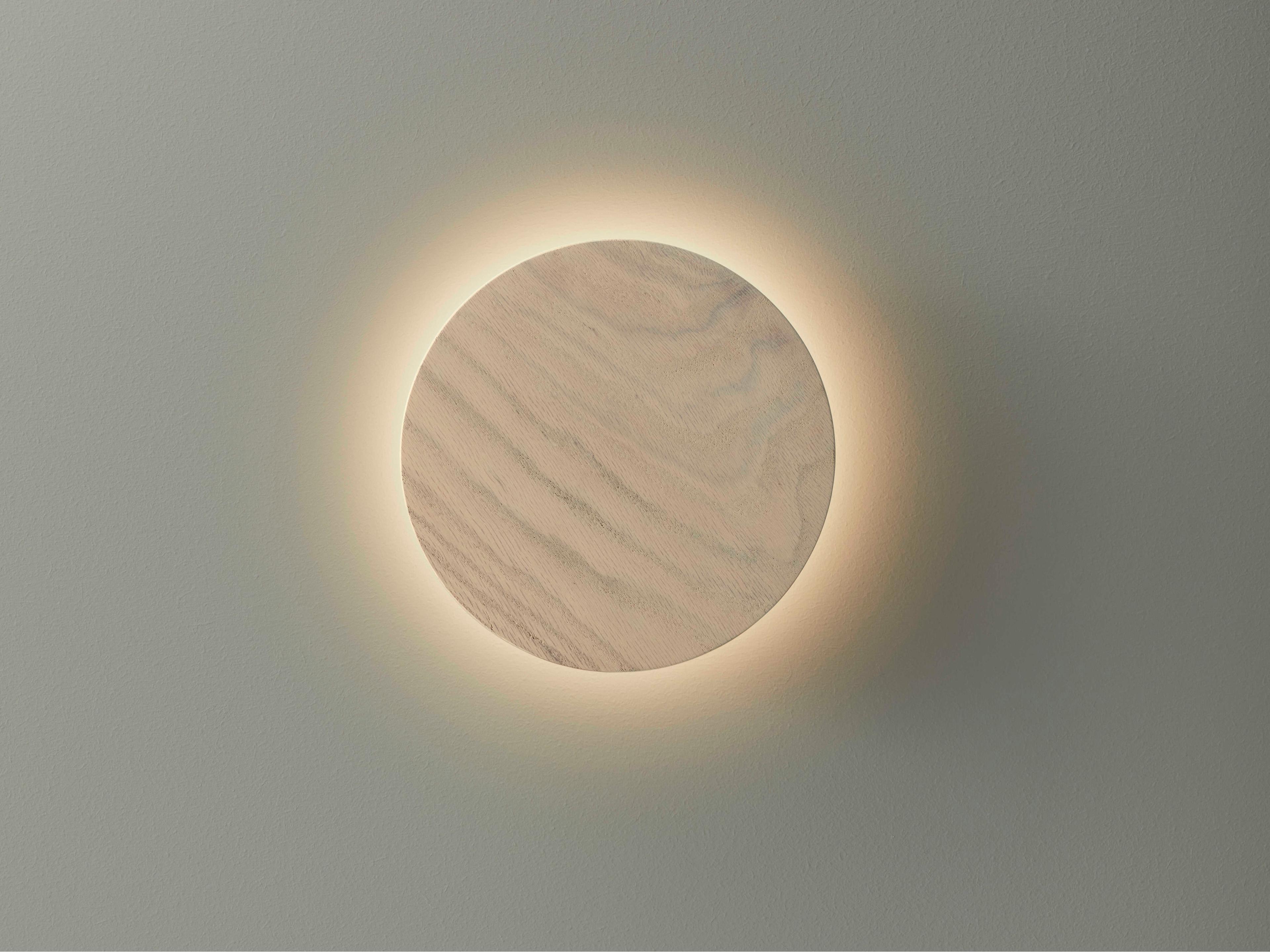 Vibia Dots 1-Light White Oak Off Wall Sconce