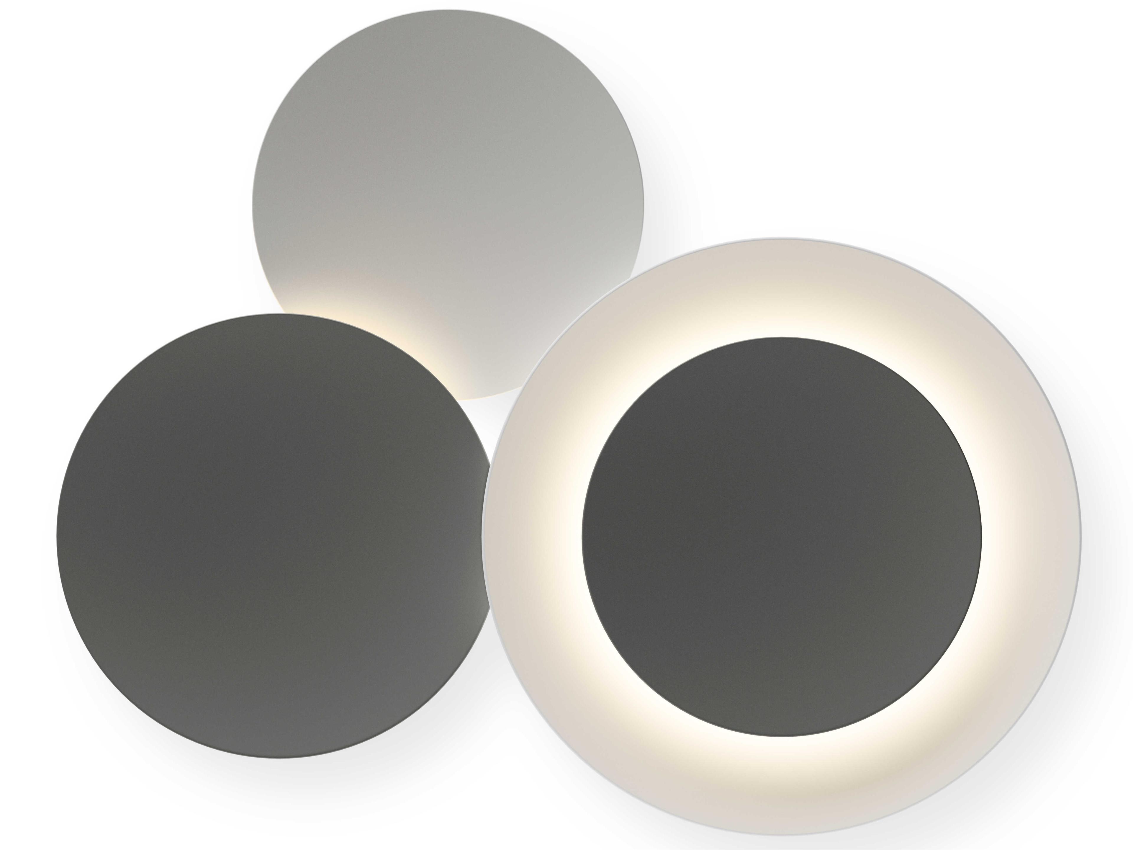 Puck 3-Light Gray Wall Sconce