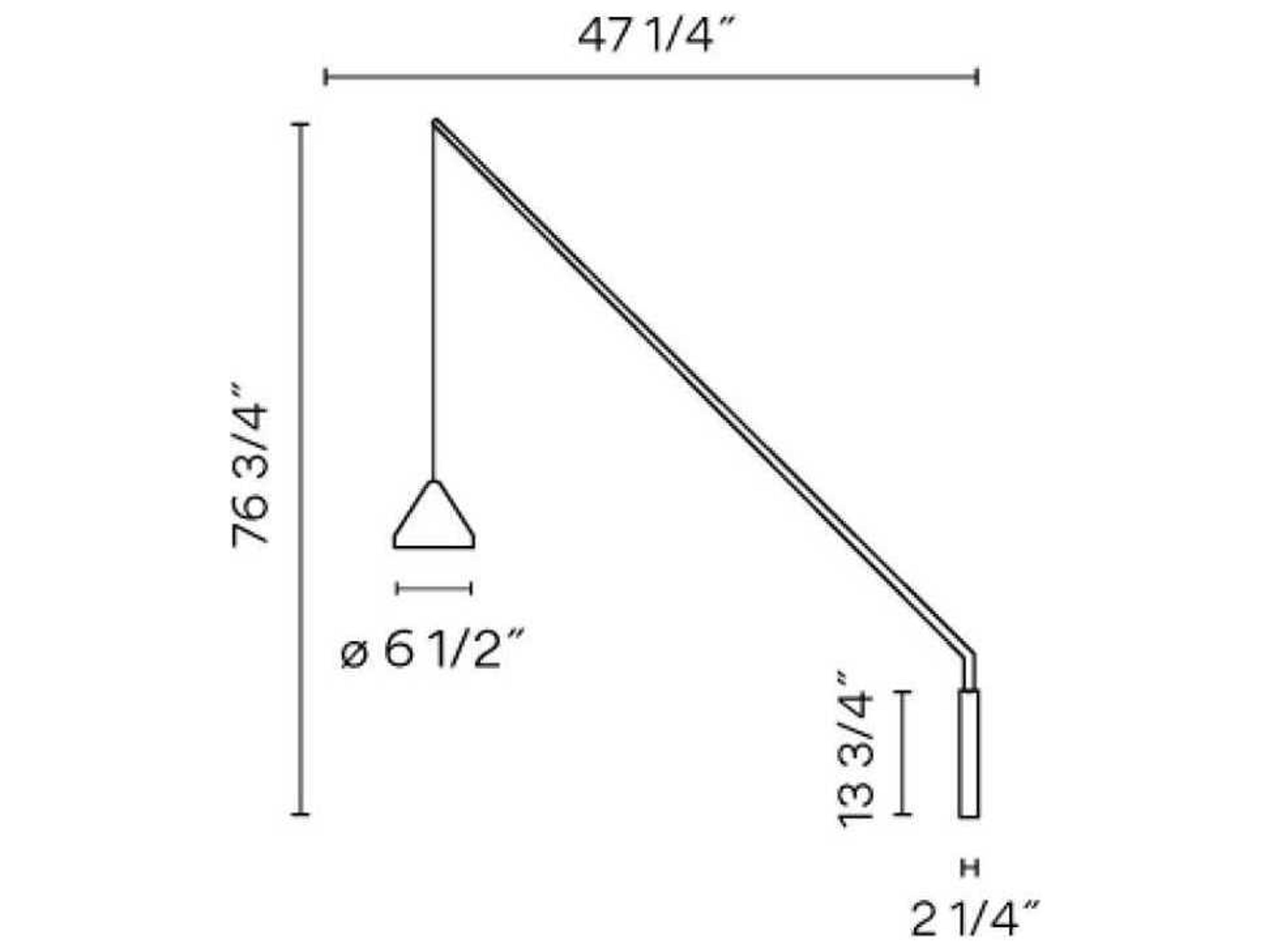 Vibia North 1-Light Graphite Black LED Wall Sconce