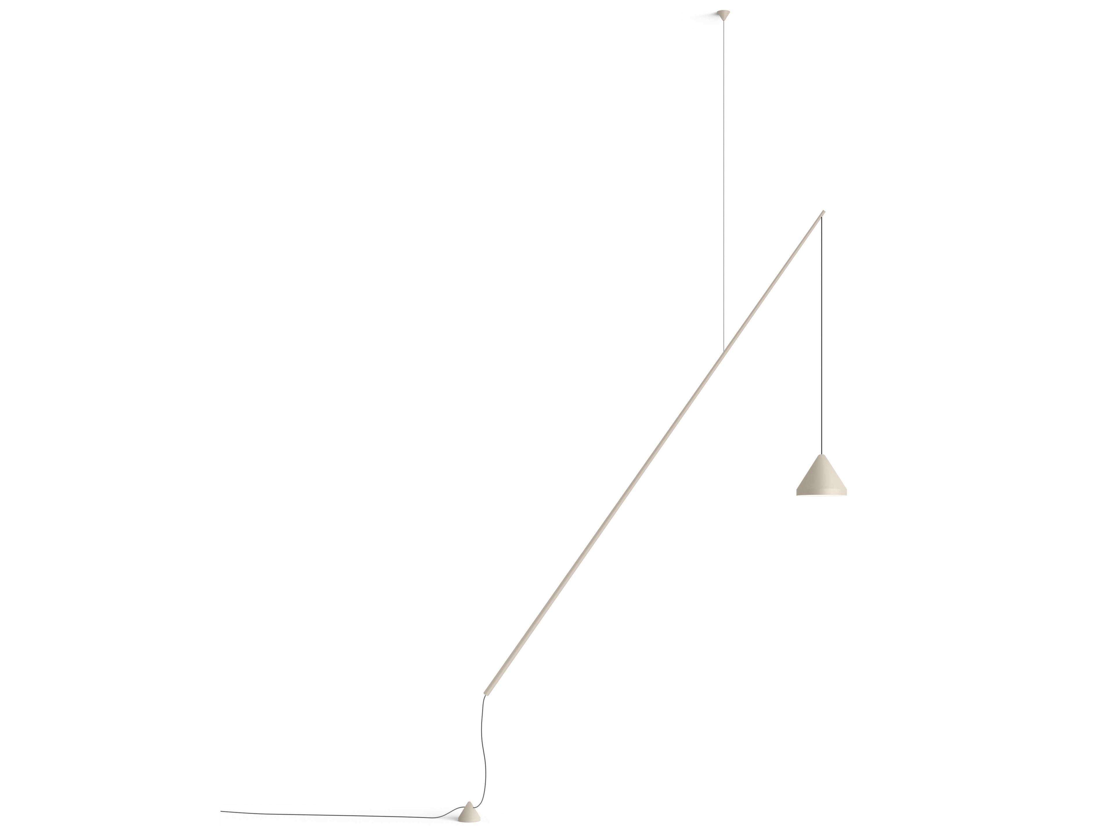 North Cream Off White Floor Lamp