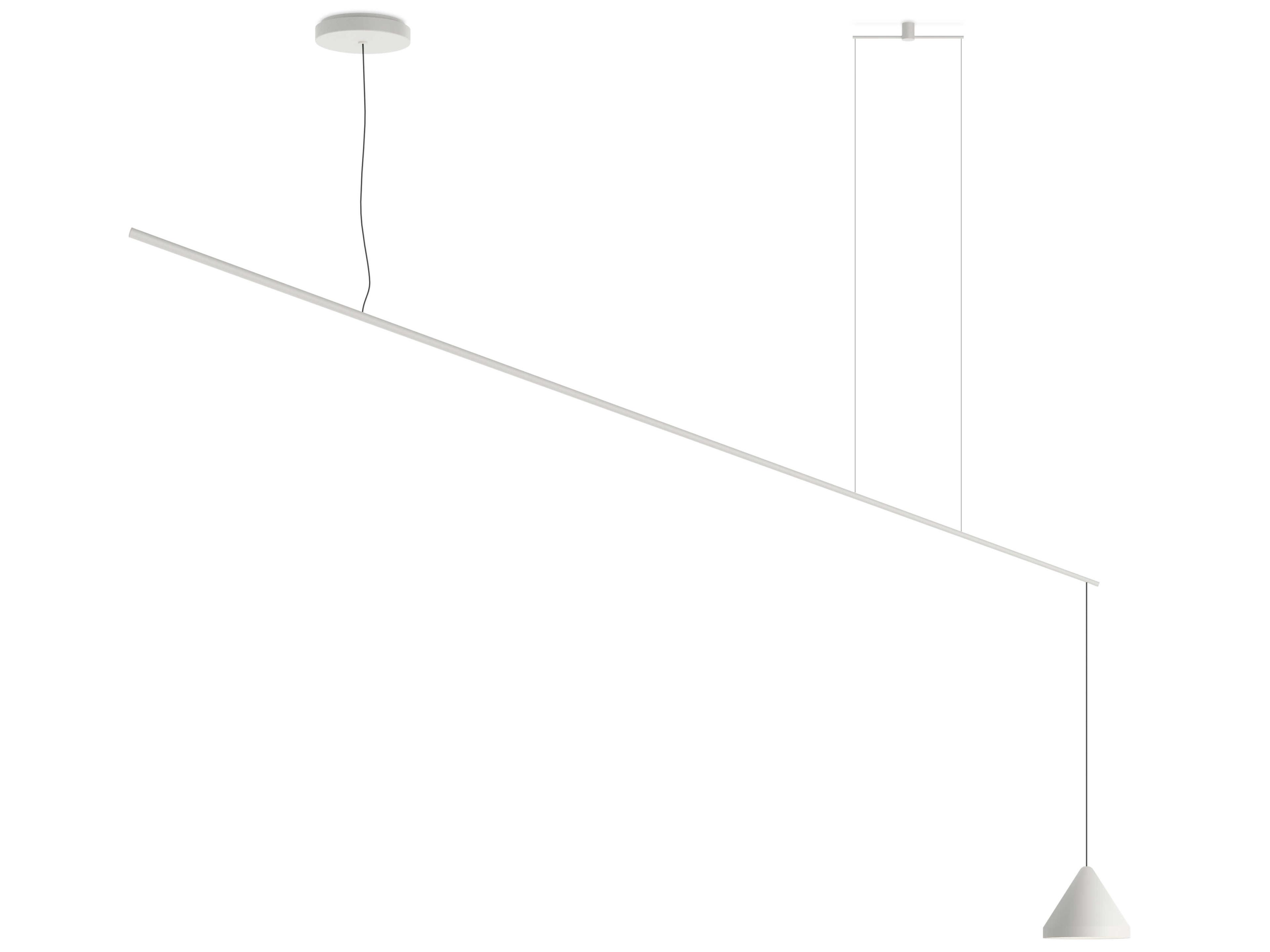 North 1-Light White Pendant