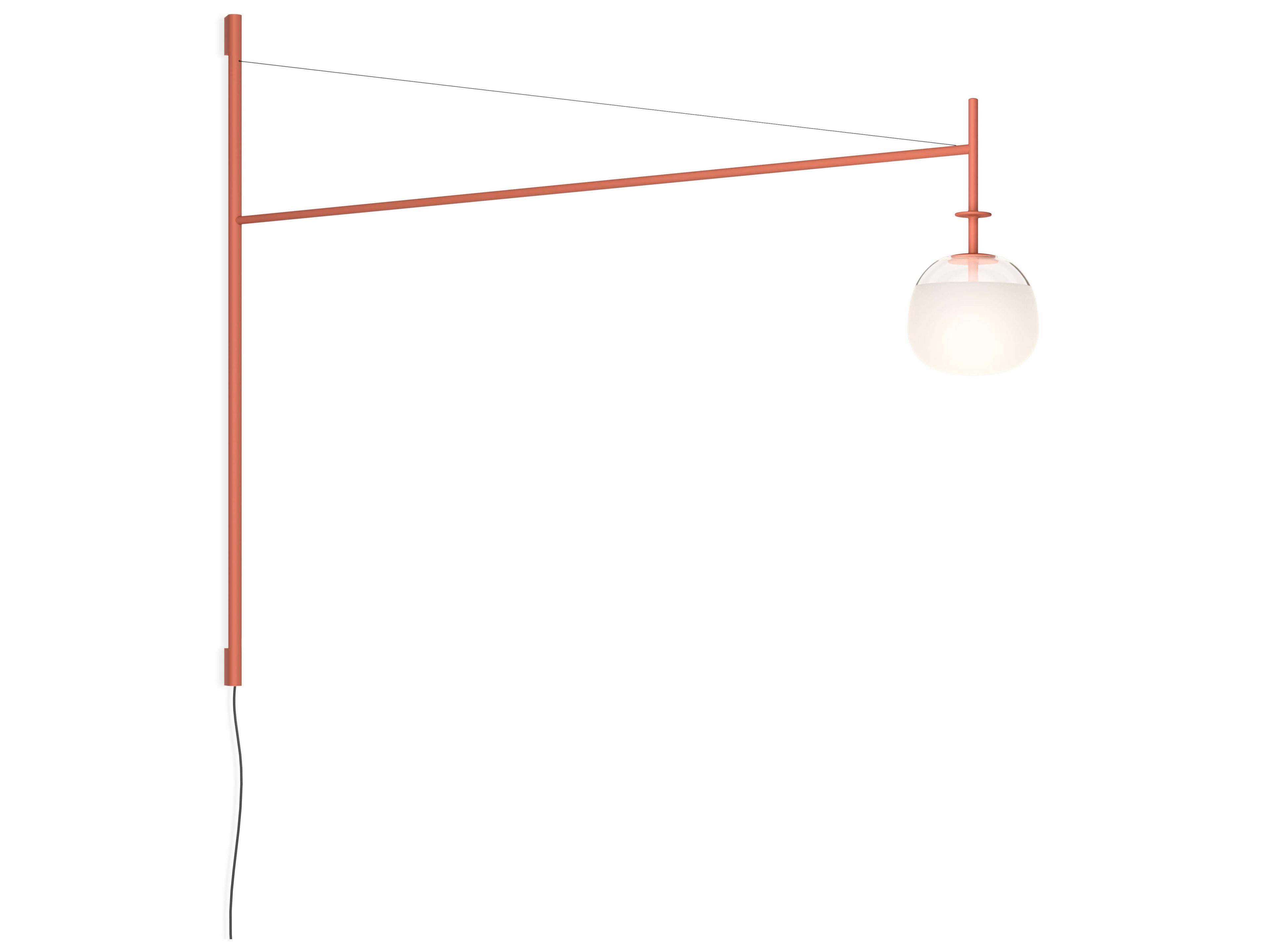 Tempo 1-Light Terra Red Swing Wall Sconce