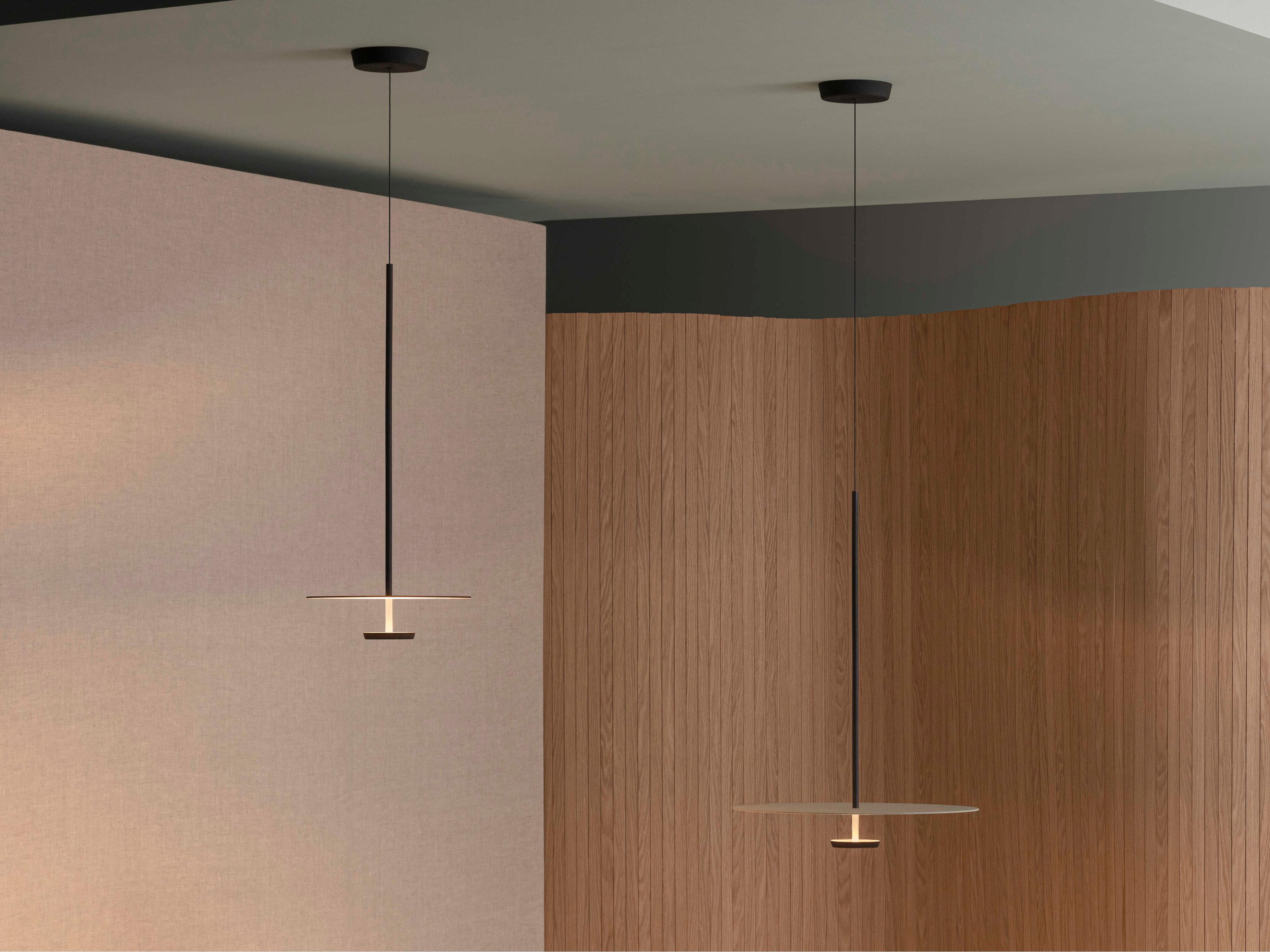 Vibia Flat 1-Light Off White Round Pendant