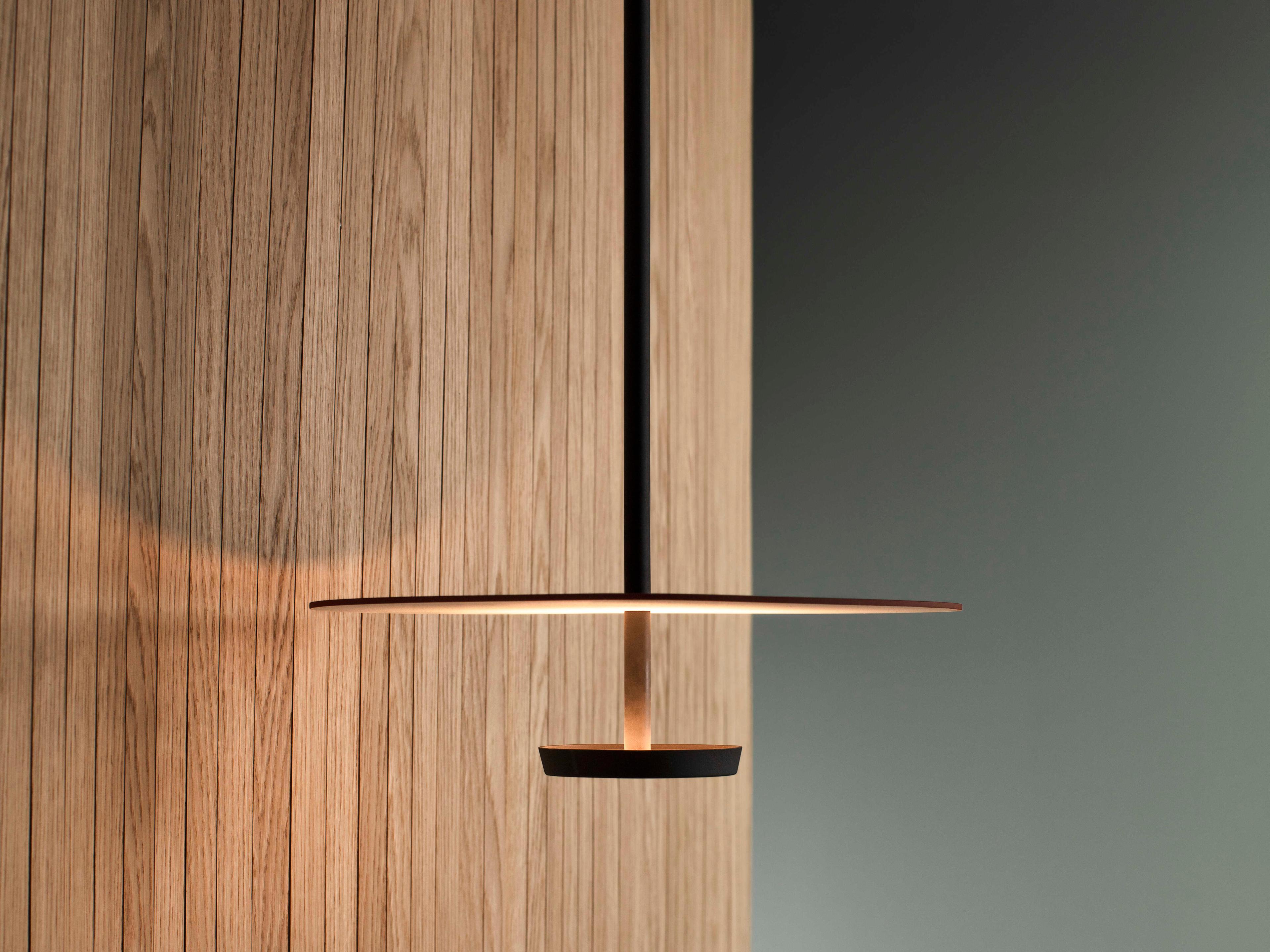 Vibia Flat 1-Light Terra Red Round Pendant
