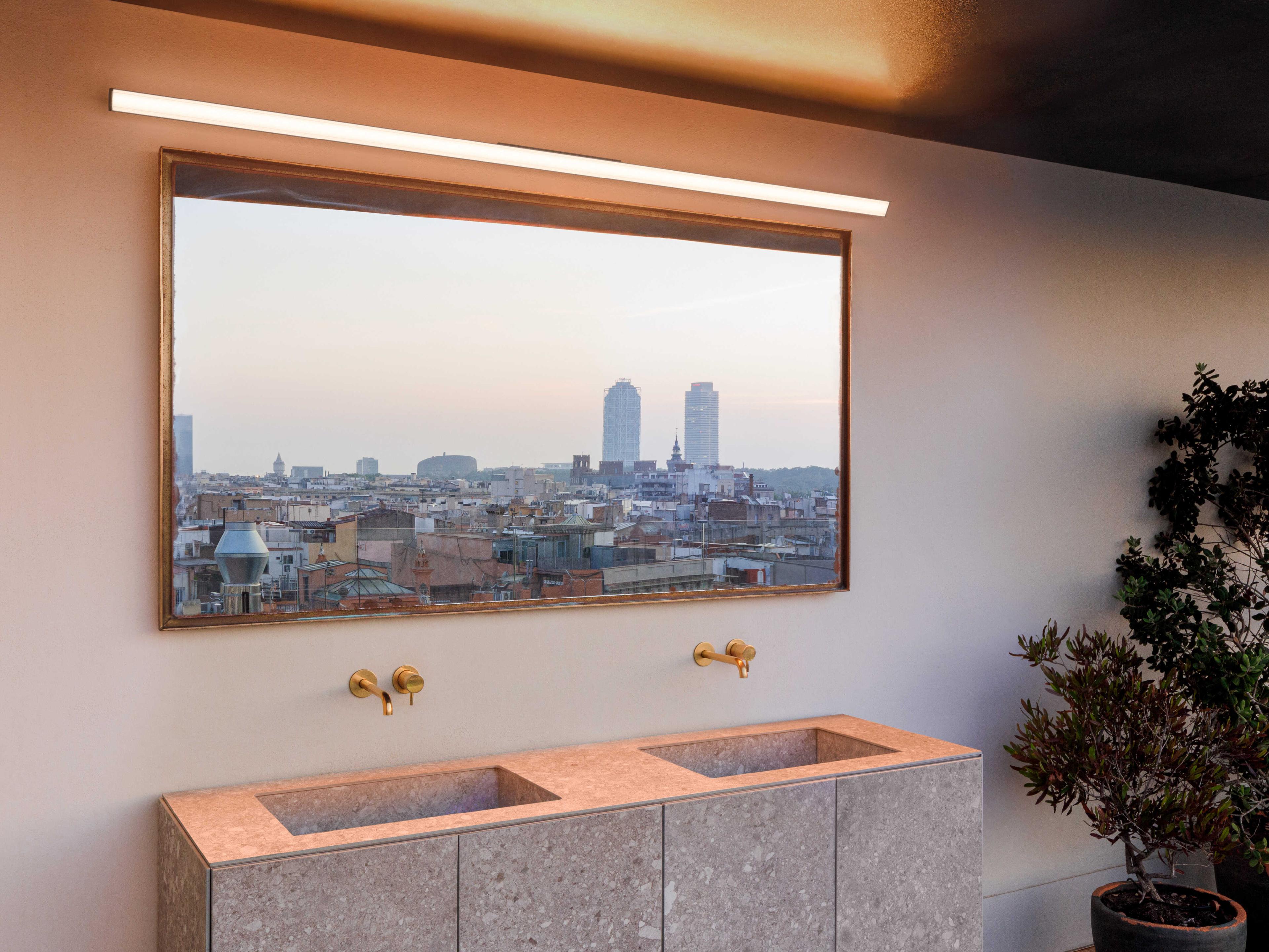 Vibia Spa 1-Light Black Wall Sconce