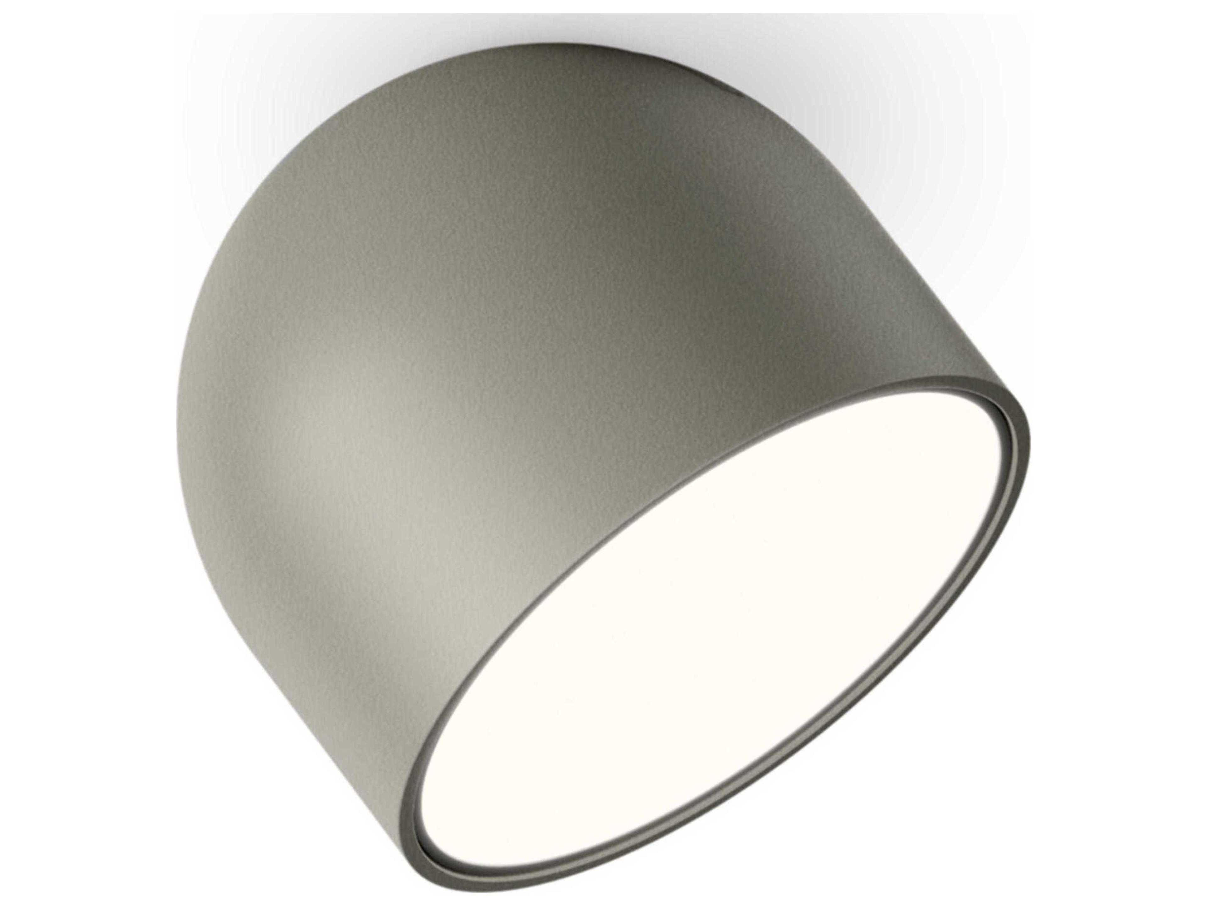 Plusminus Solo 1-Light Green Round Flush Mount
