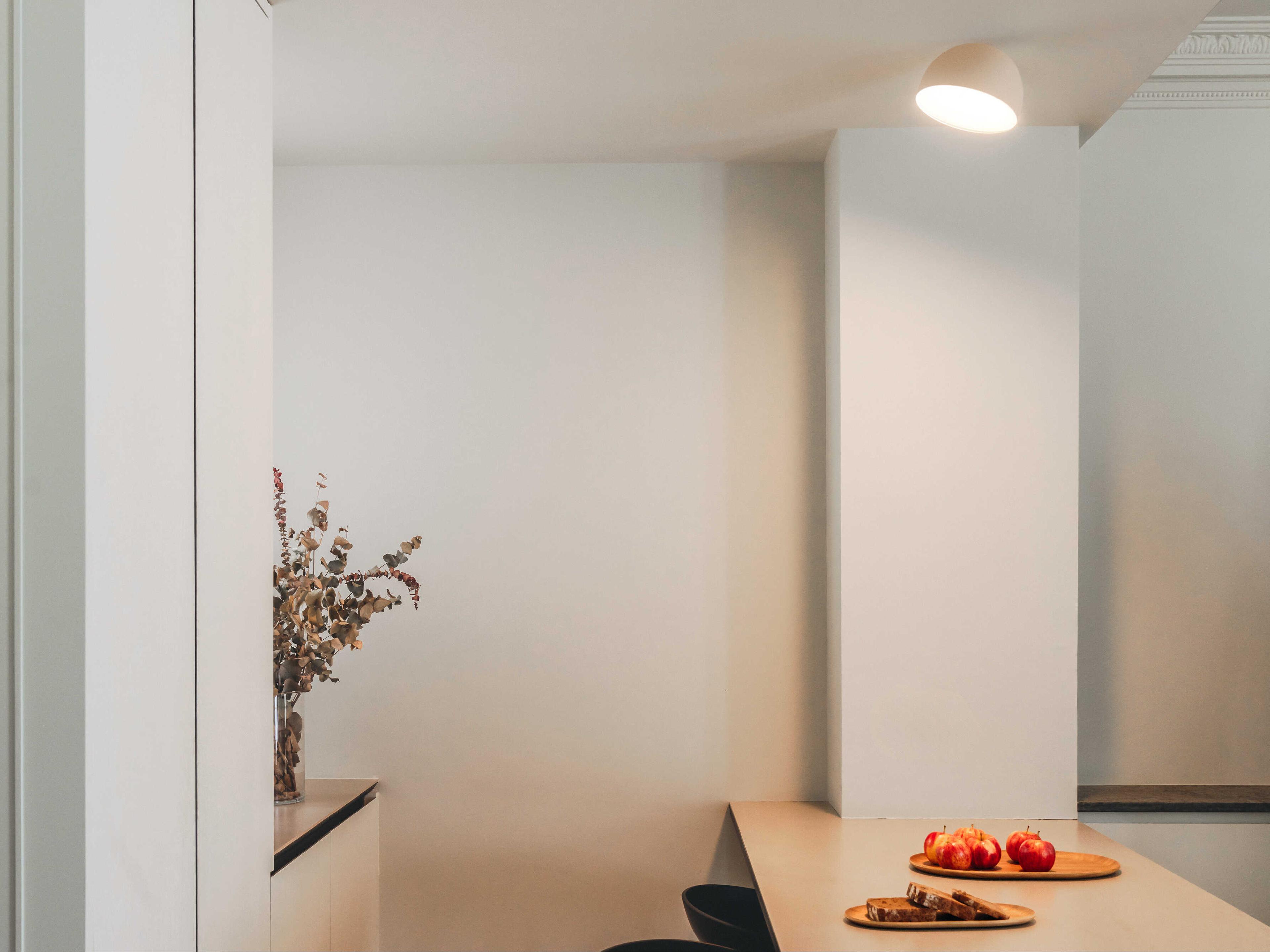 Vibia Plusminus Solo 1-Light Off White Dome Flush Mount