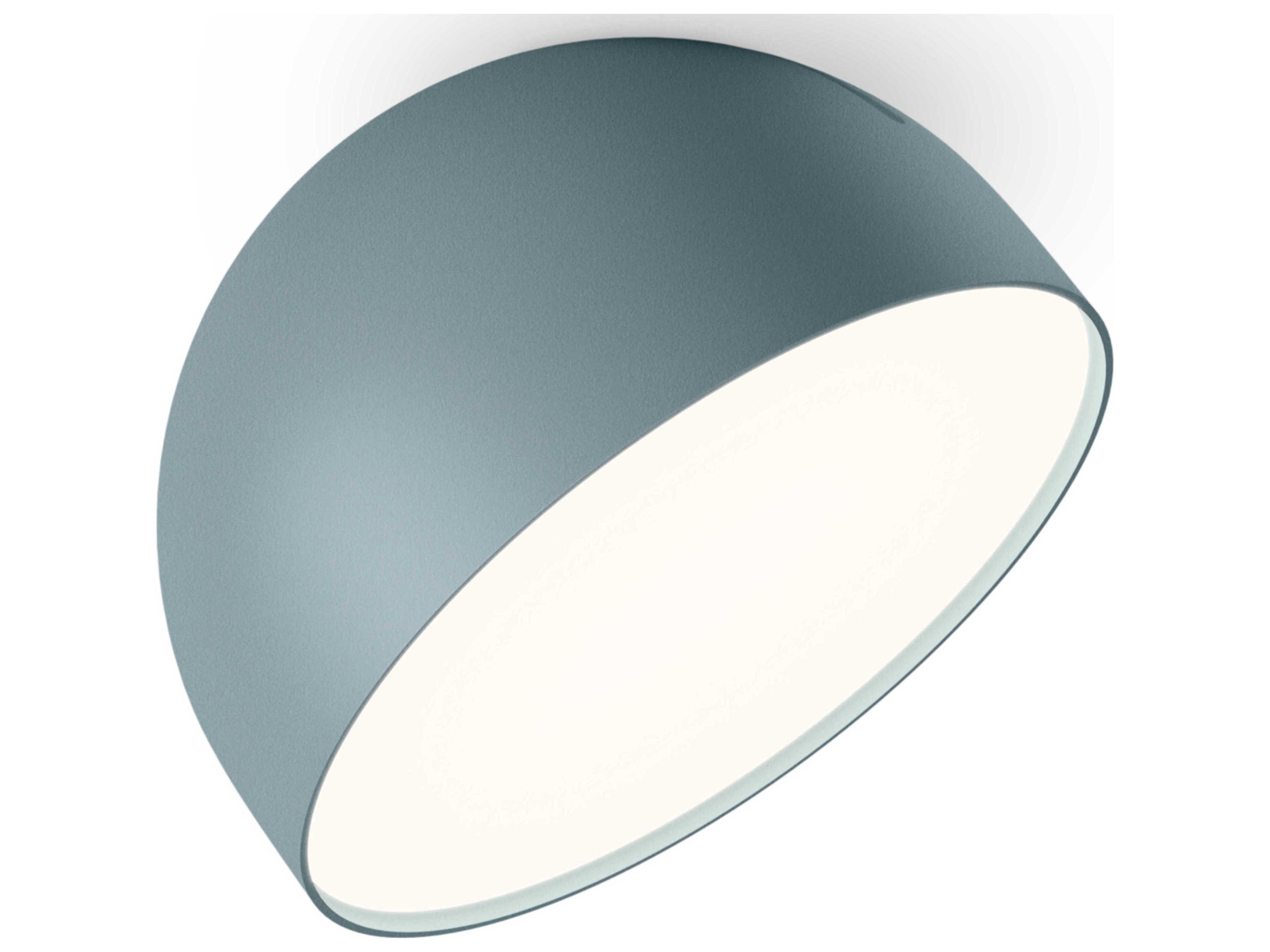 Plusminus Solo 1-Light Blue Dome Flush Mount
