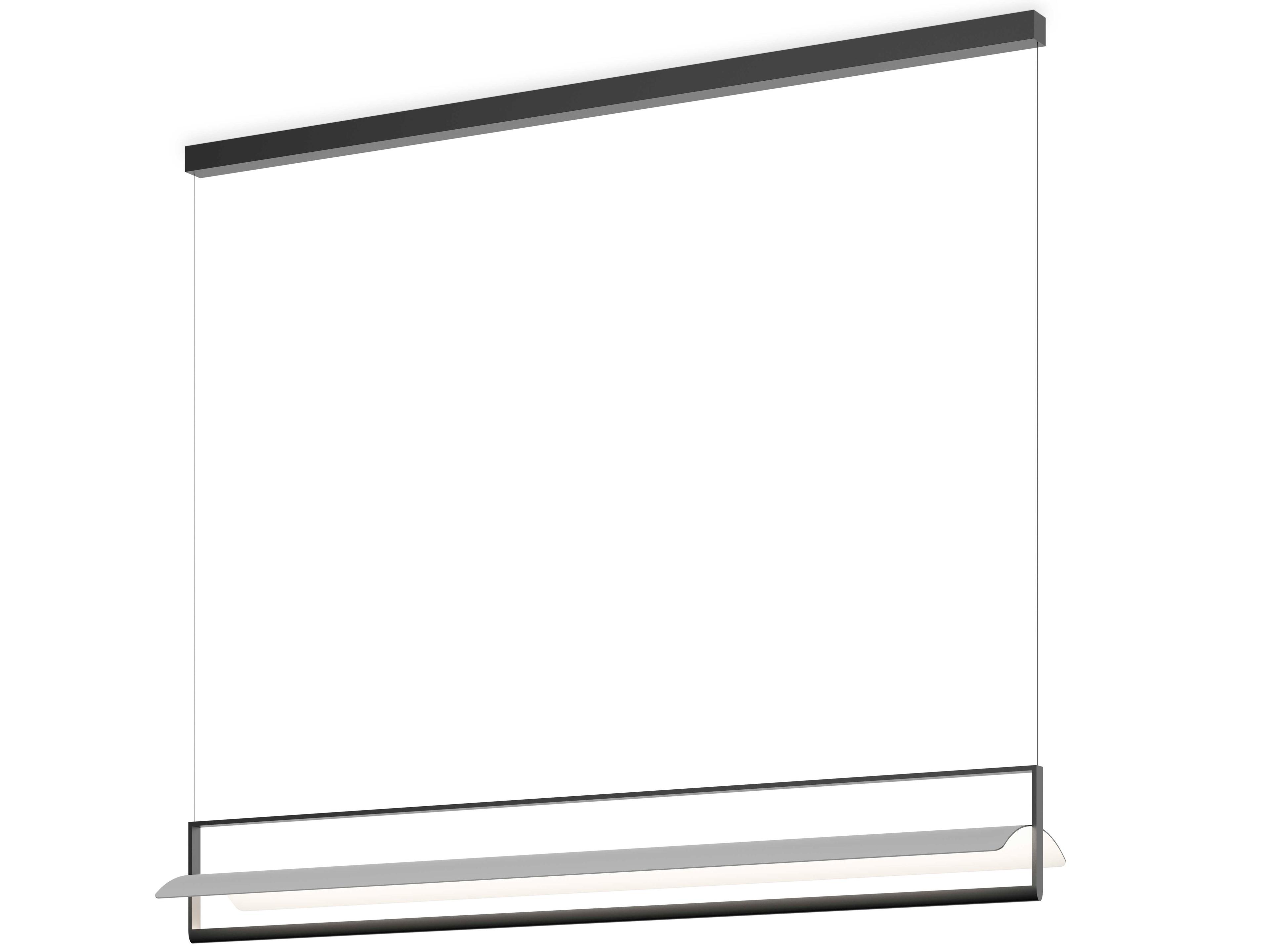 Kontorno 1-Light Black Linear Island Pendant