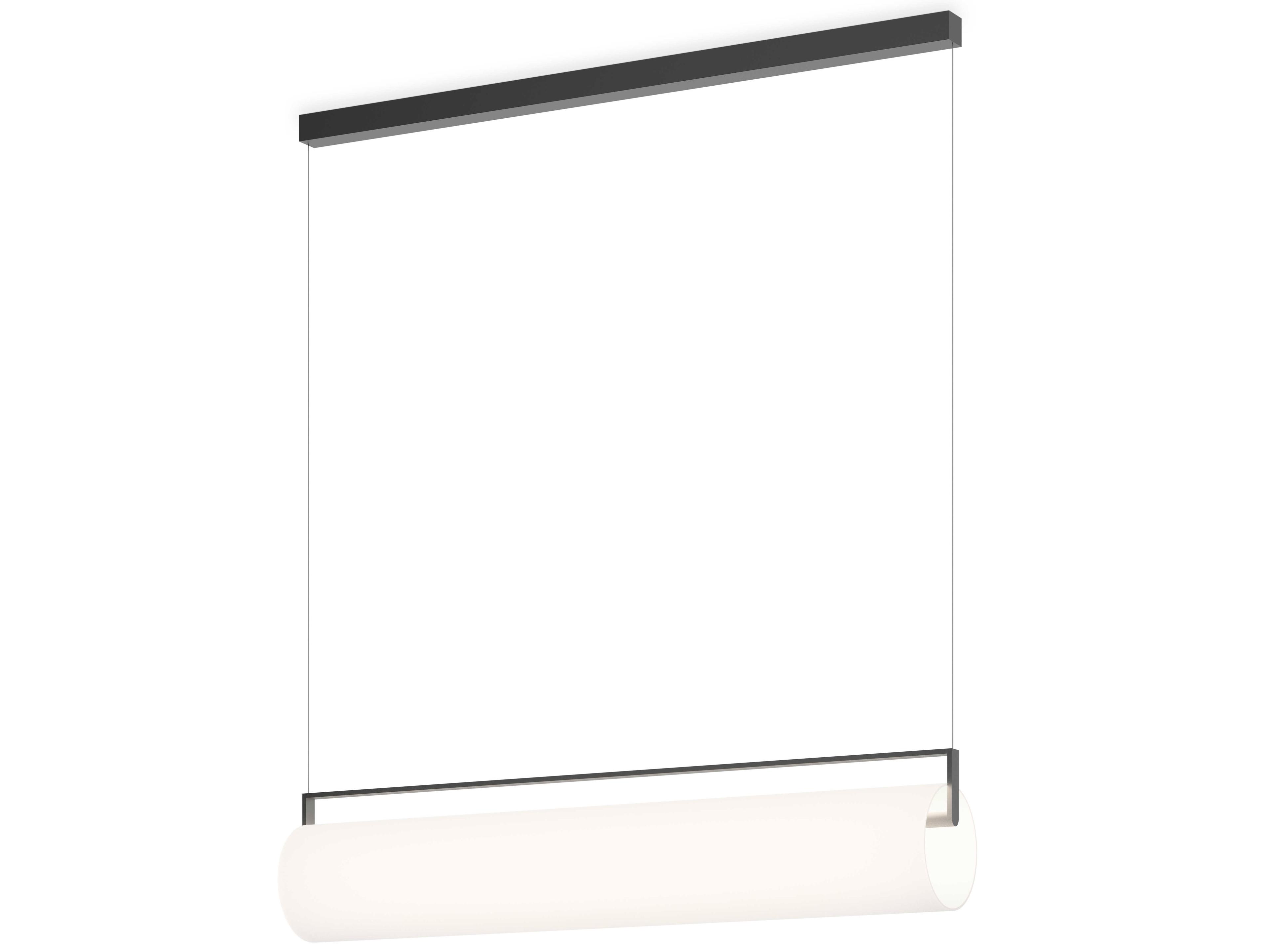 Kontorno 1-Light Black Linear Island Pendant