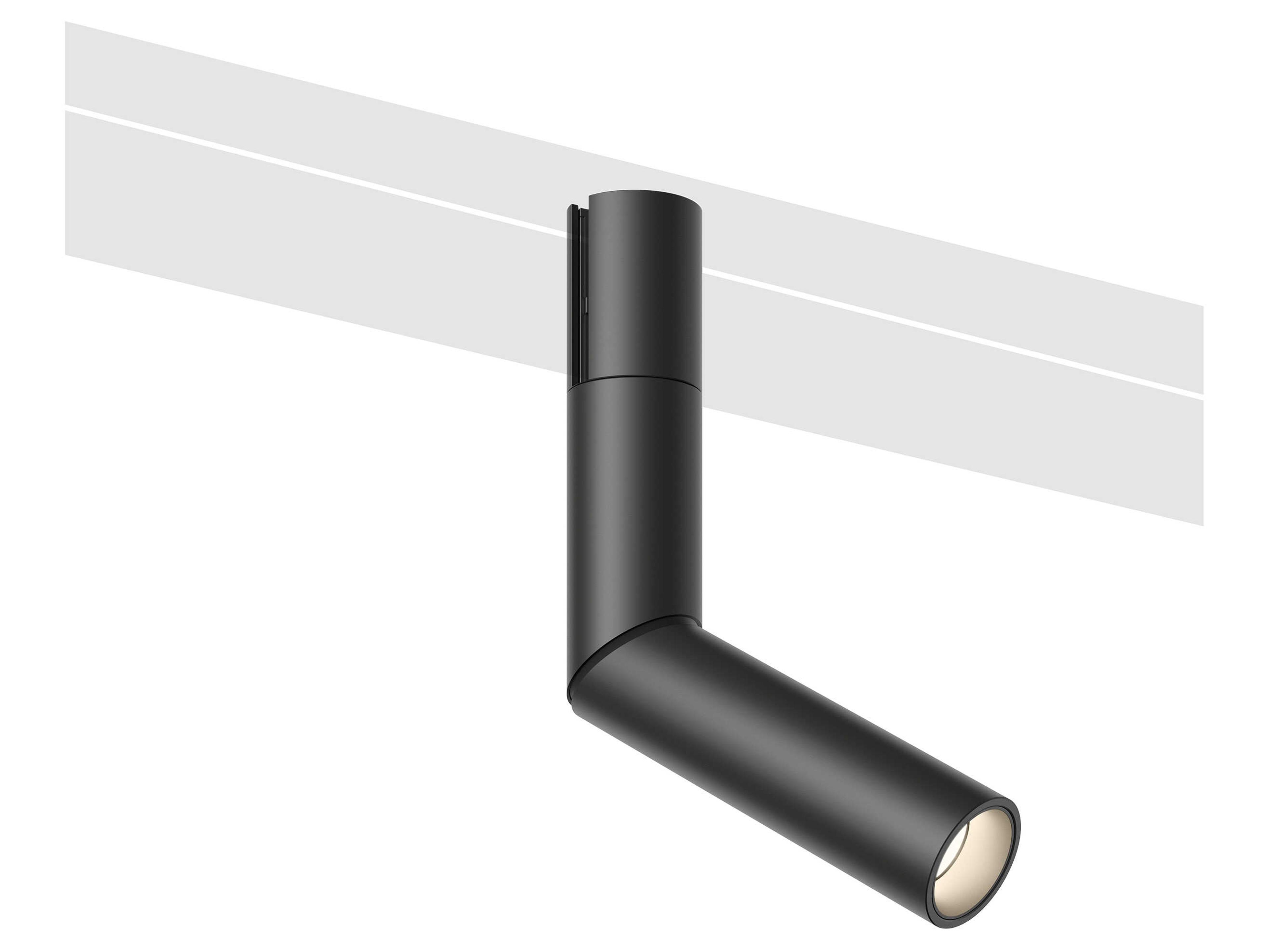 Bind 1-Light Black Cylinder Spot Light