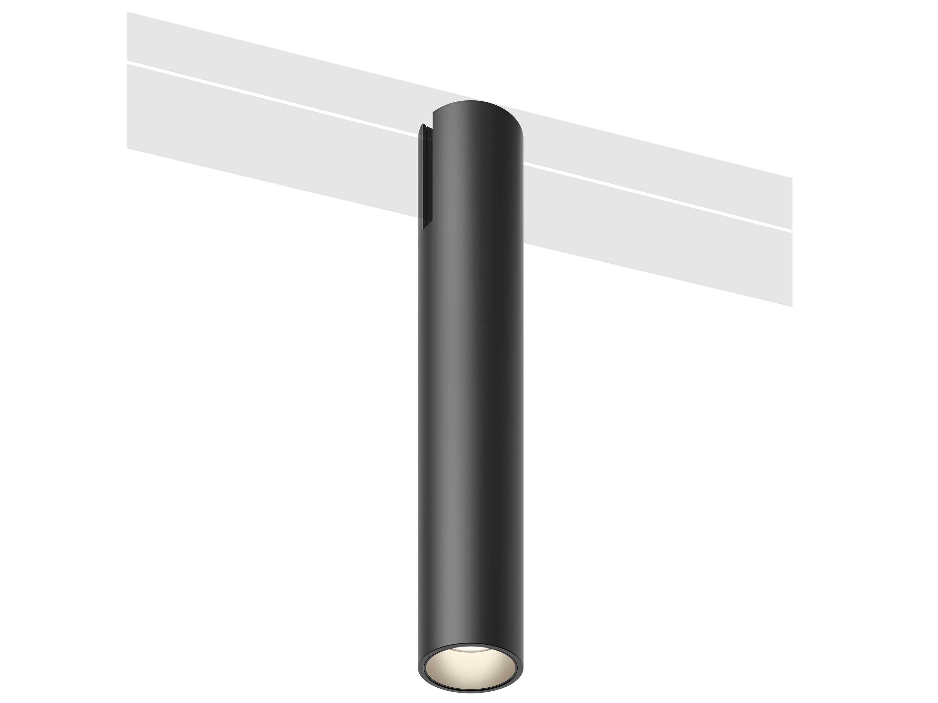 Bind 1-Light Black Cylinder Spot Light