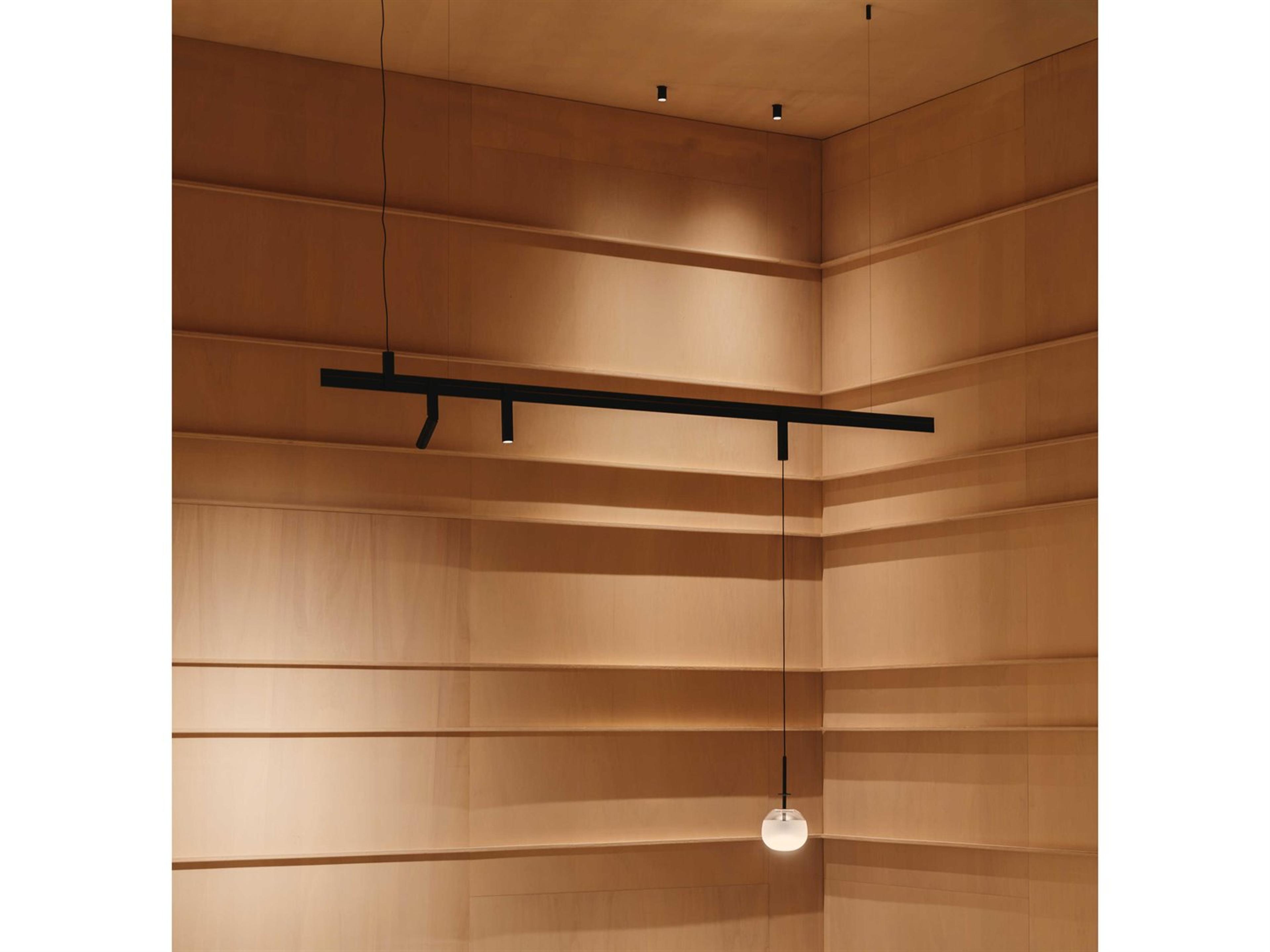 Vibia Bind 1-Light Black Cylinder Spot Light