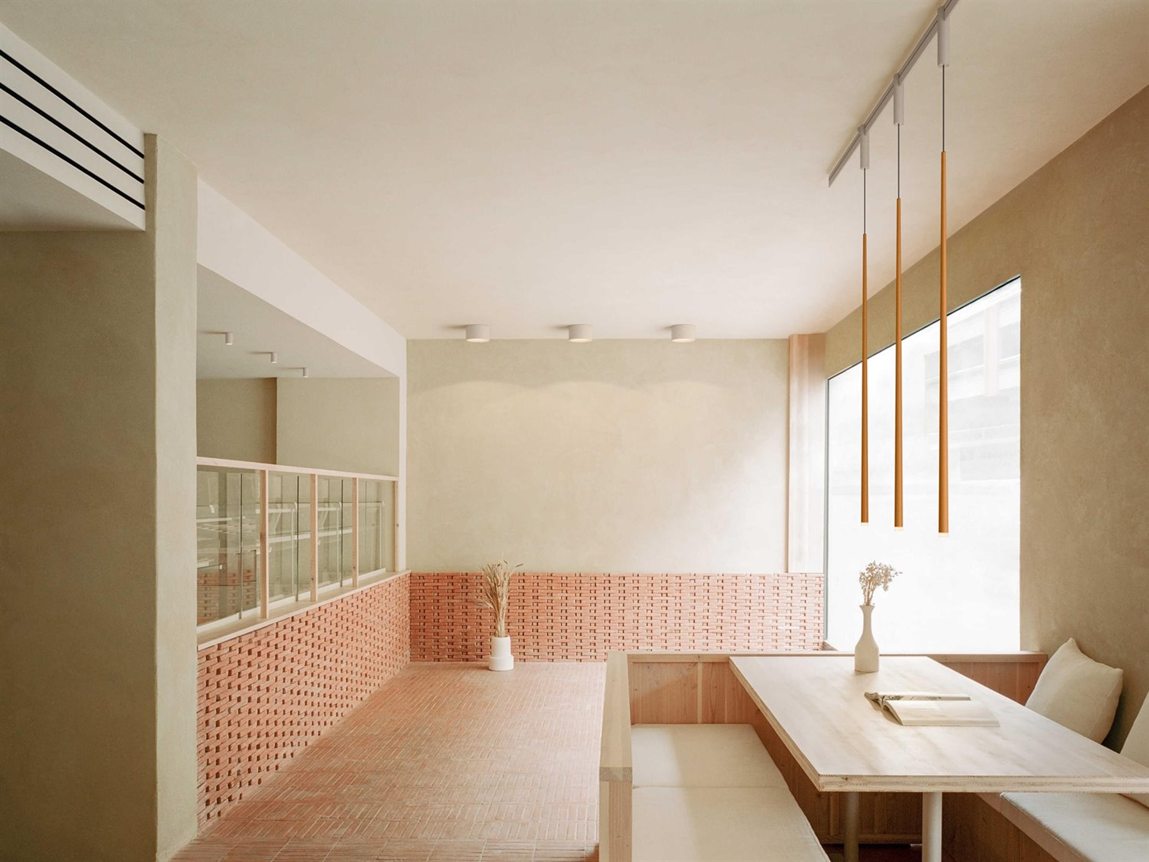 Vibia Bind 1-Light Wood Cylinder Linear Track & Rail Light