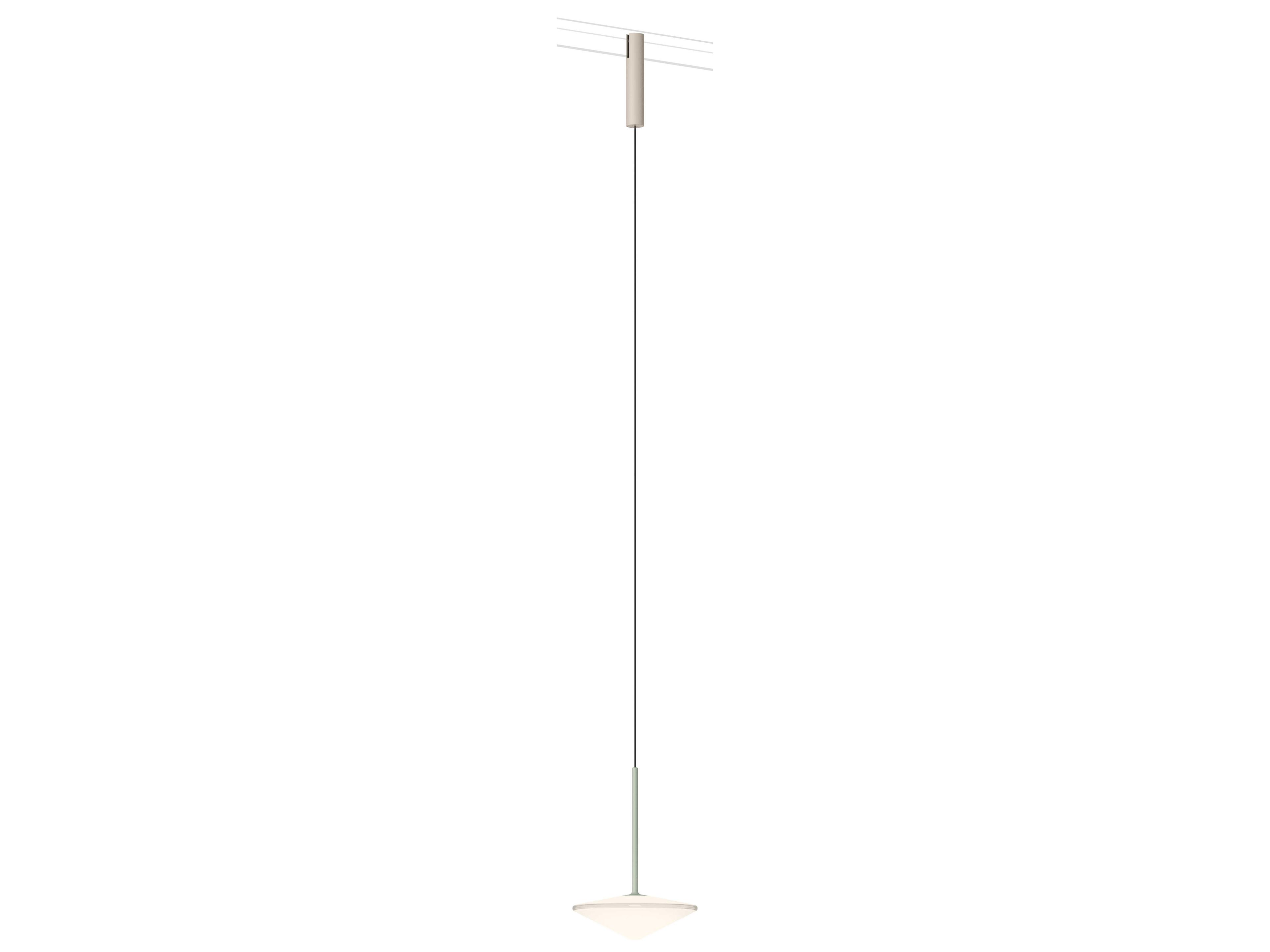 Vibia Bind 1-Light Off White Round Track & Rail Light
