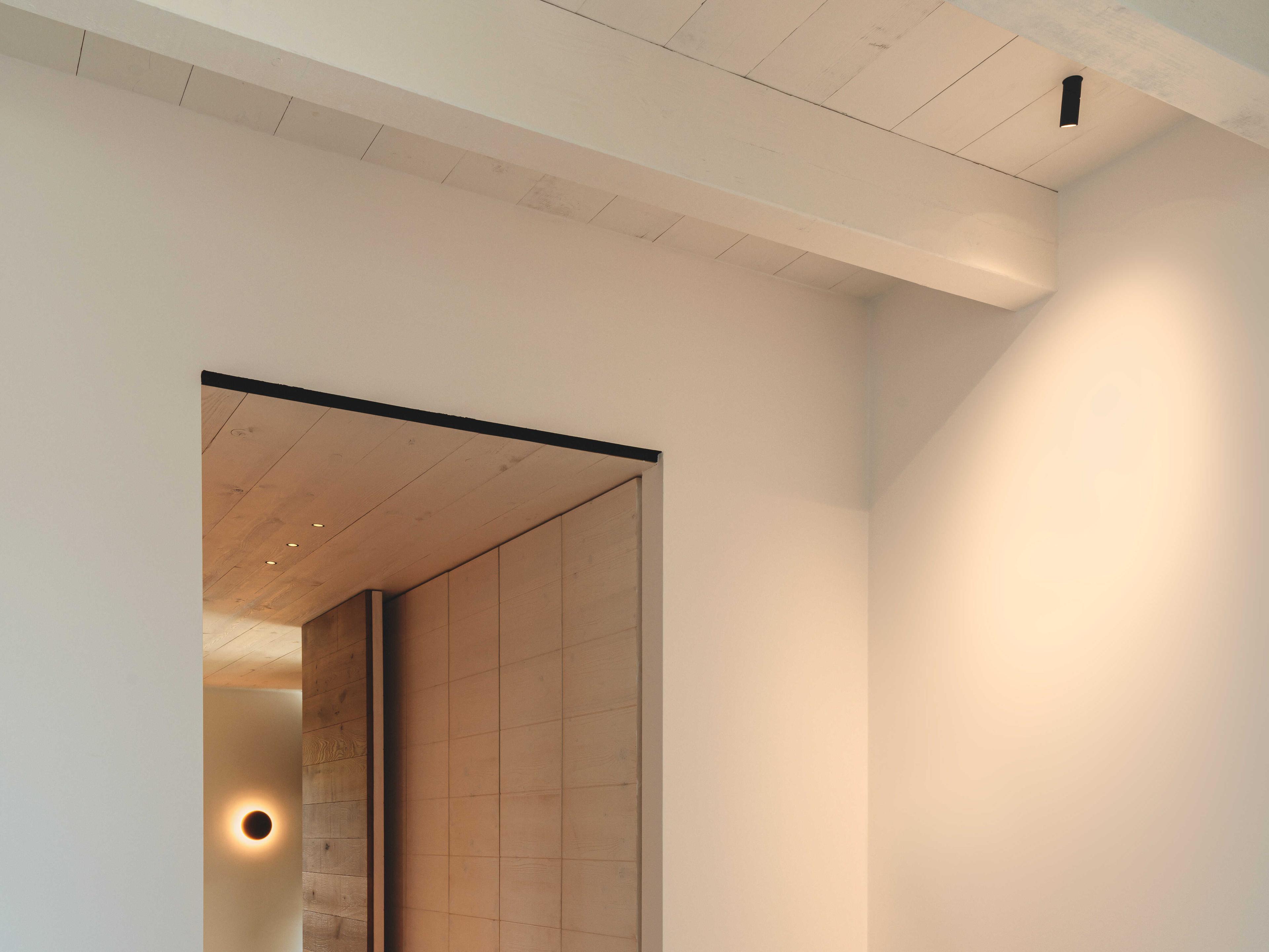 Vibia Bind Solo 1-Light Black Cylinder Flush Mount