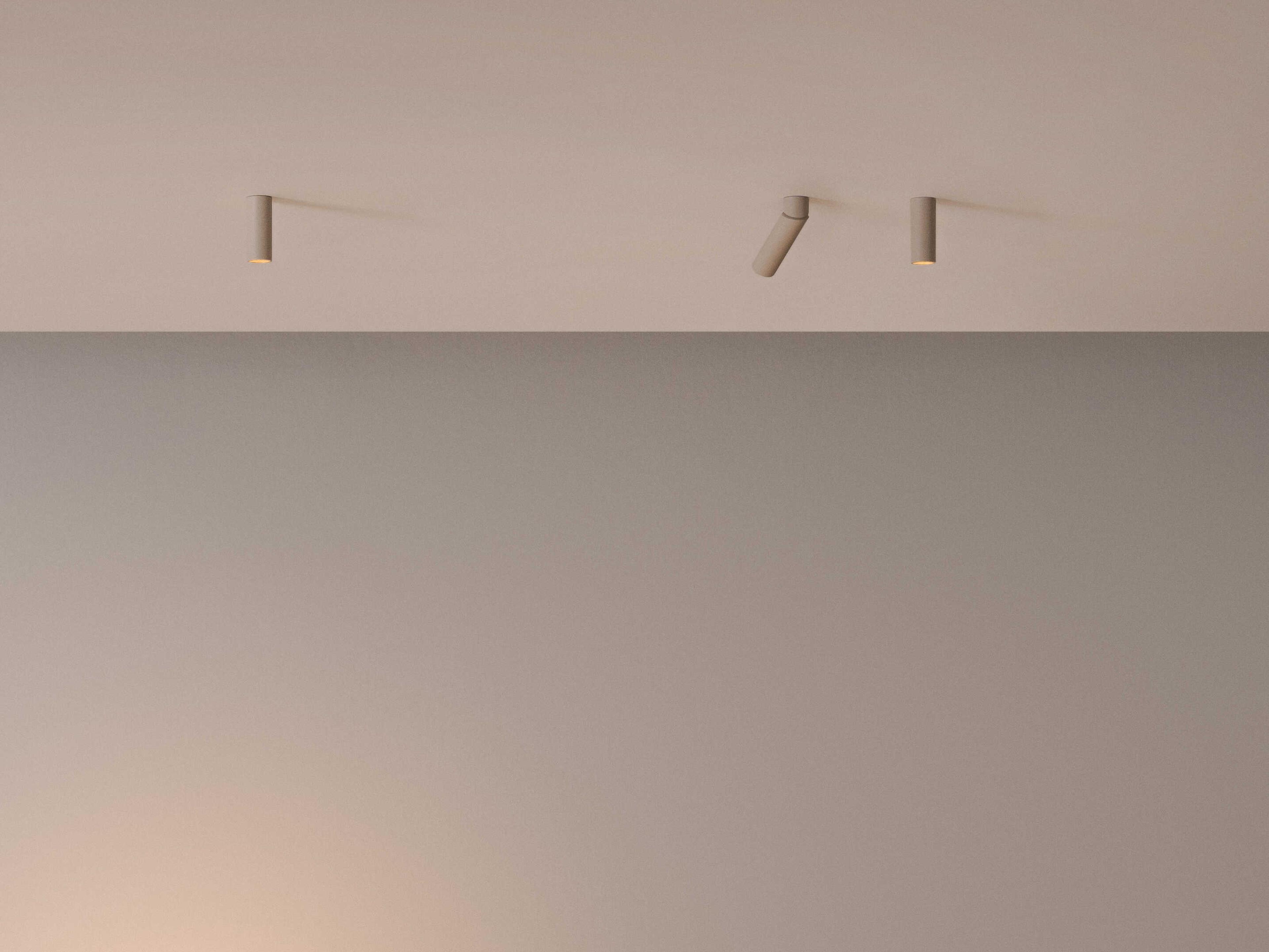 Vibia Bind Solo 1-Light Off White Cylinder Flush Mount