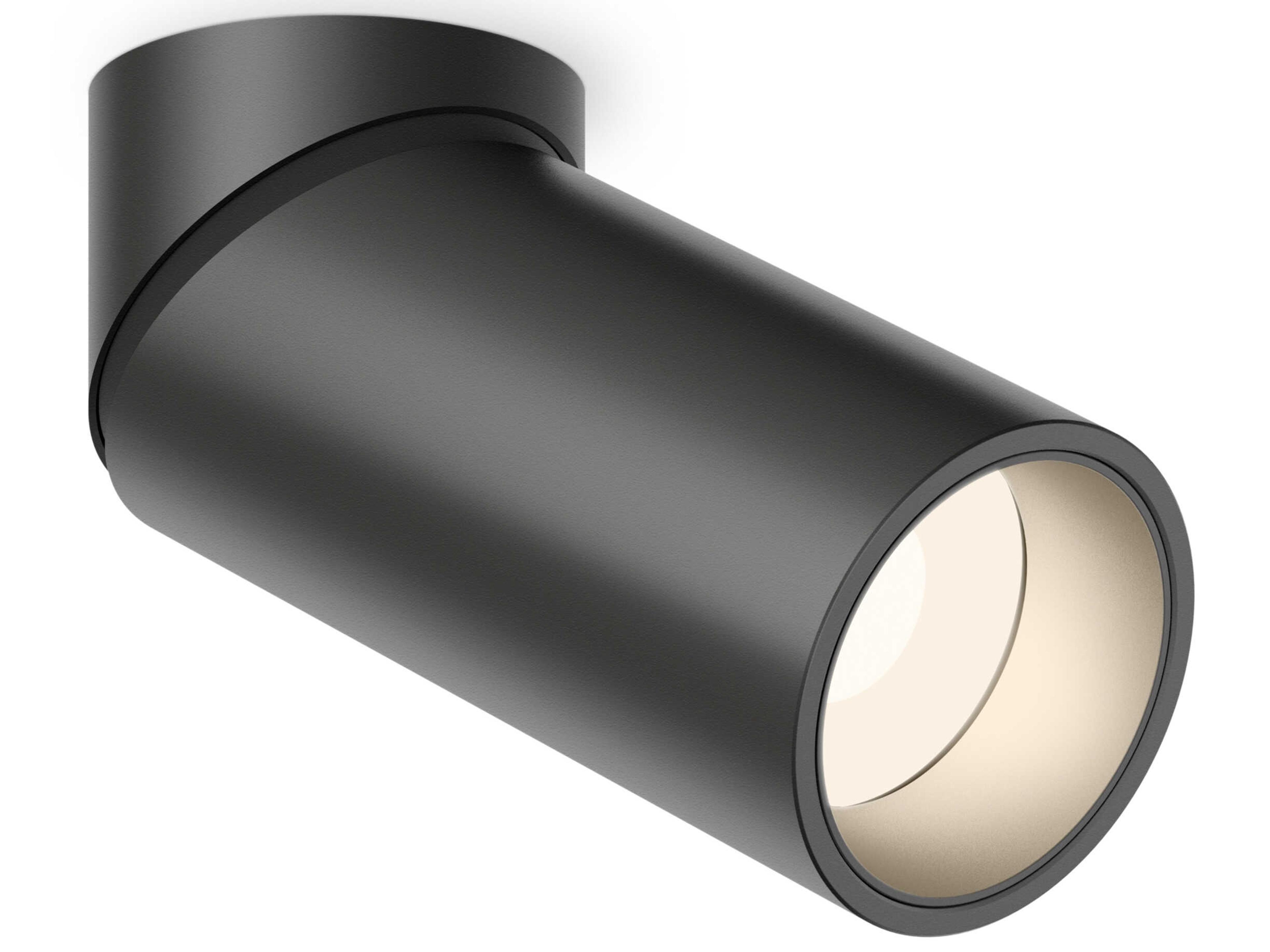 Bind Solo 1-Light Black Cylinder Flush Mount