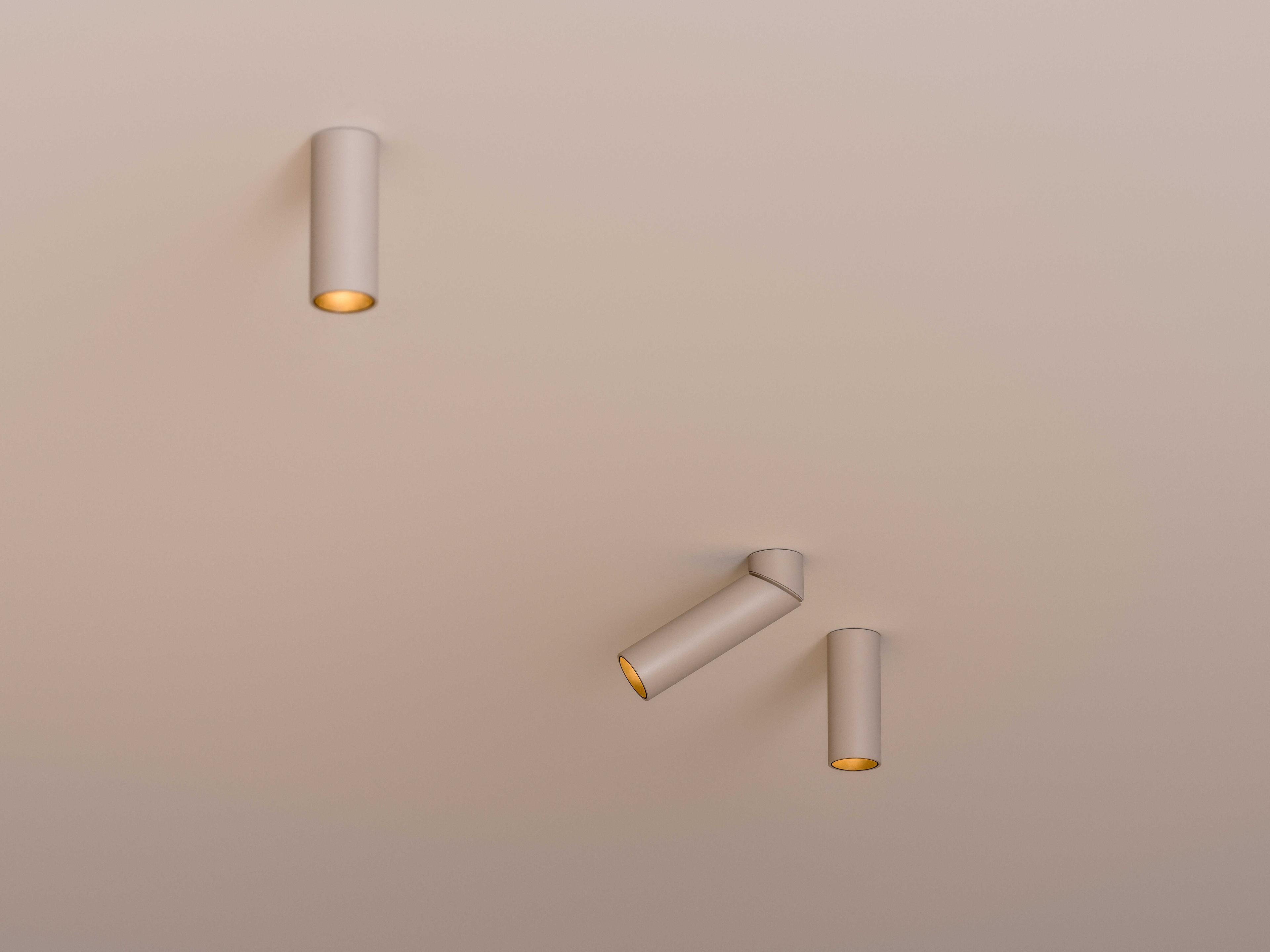 Vibia Bind Solo 1-Light Off White Cylinder Flush Mount