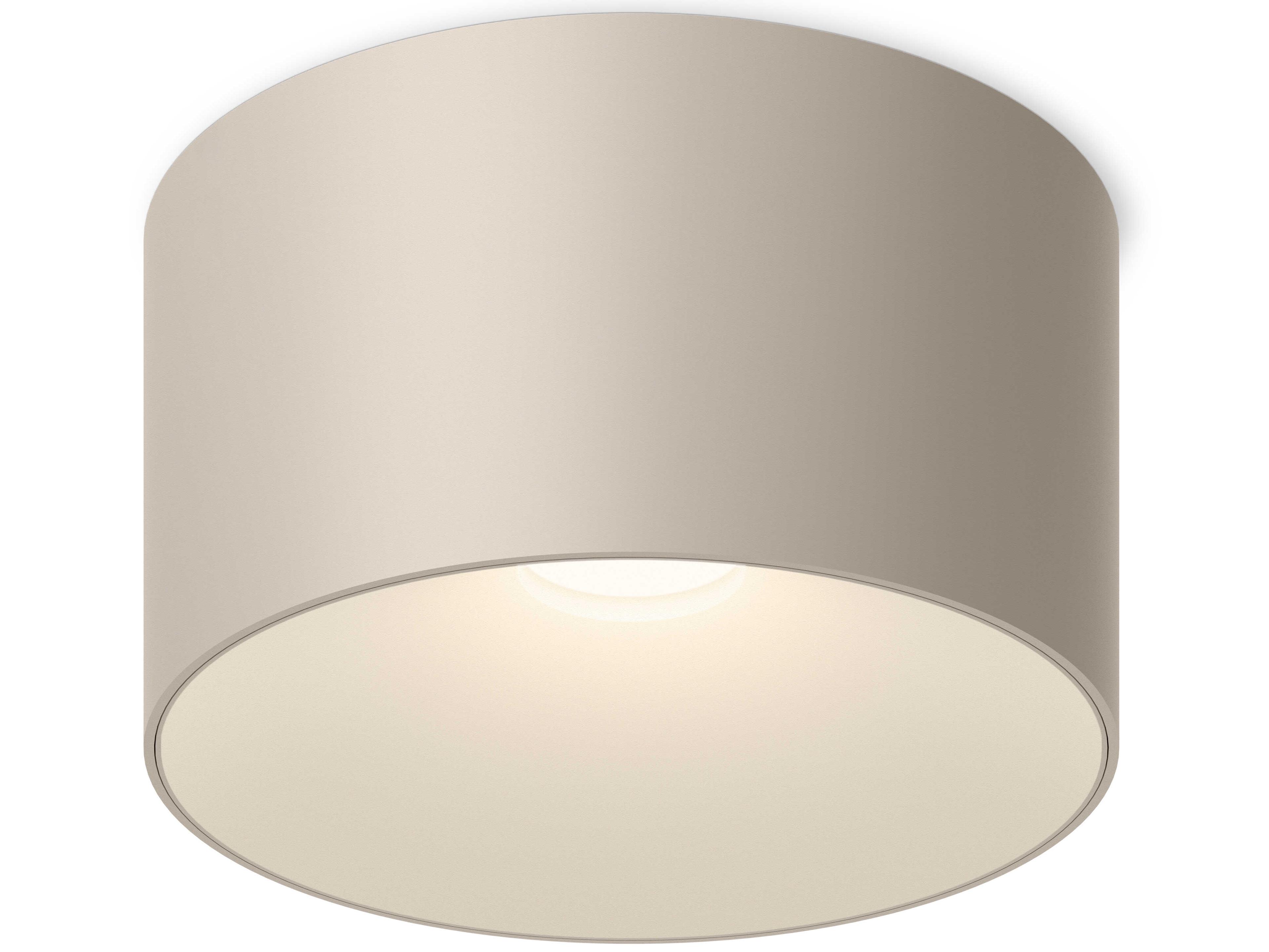 Bind Solo 1-Light Off White Cylinder Flush Mount