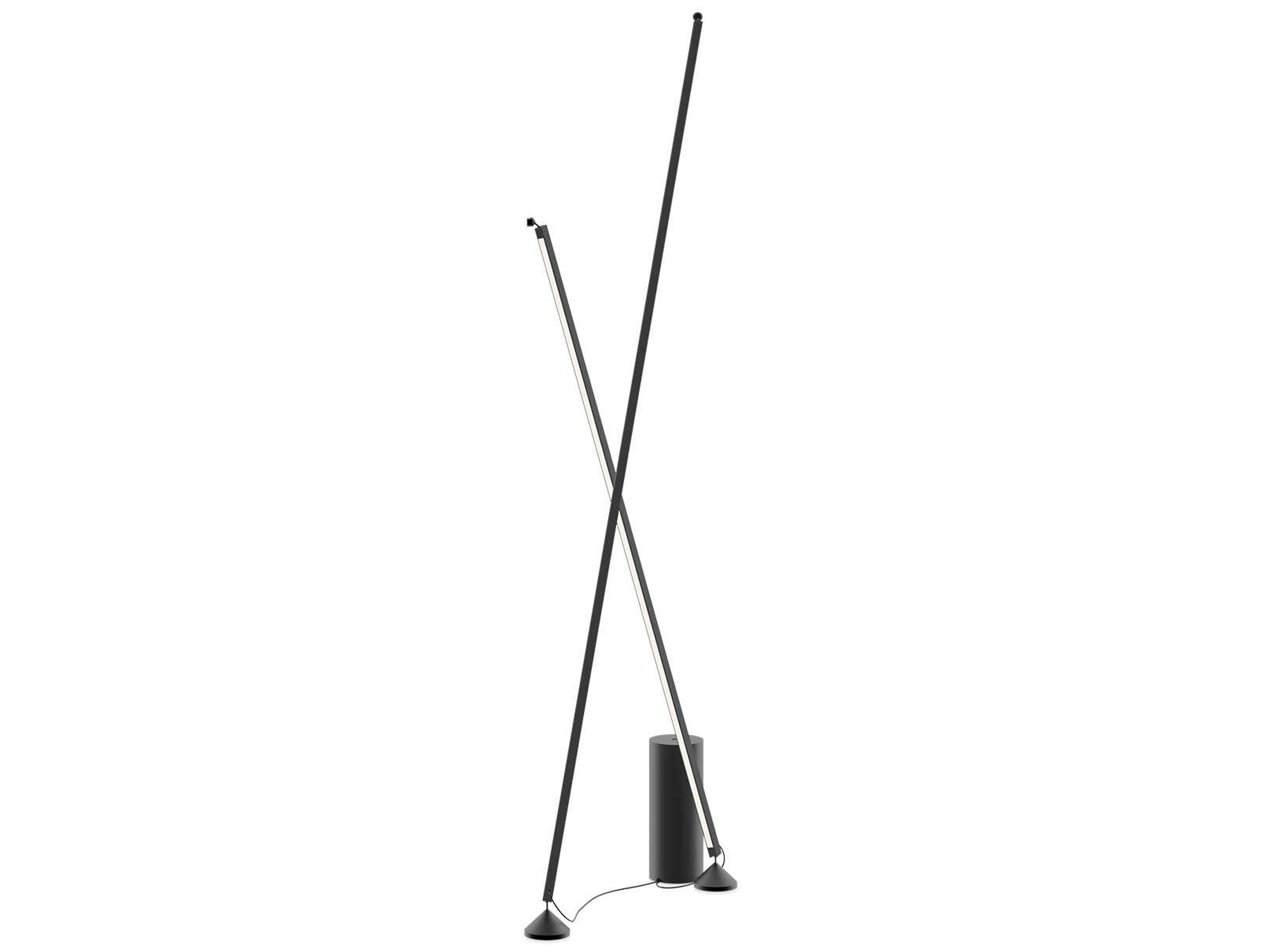 Sticks Black LED Floor Lamp