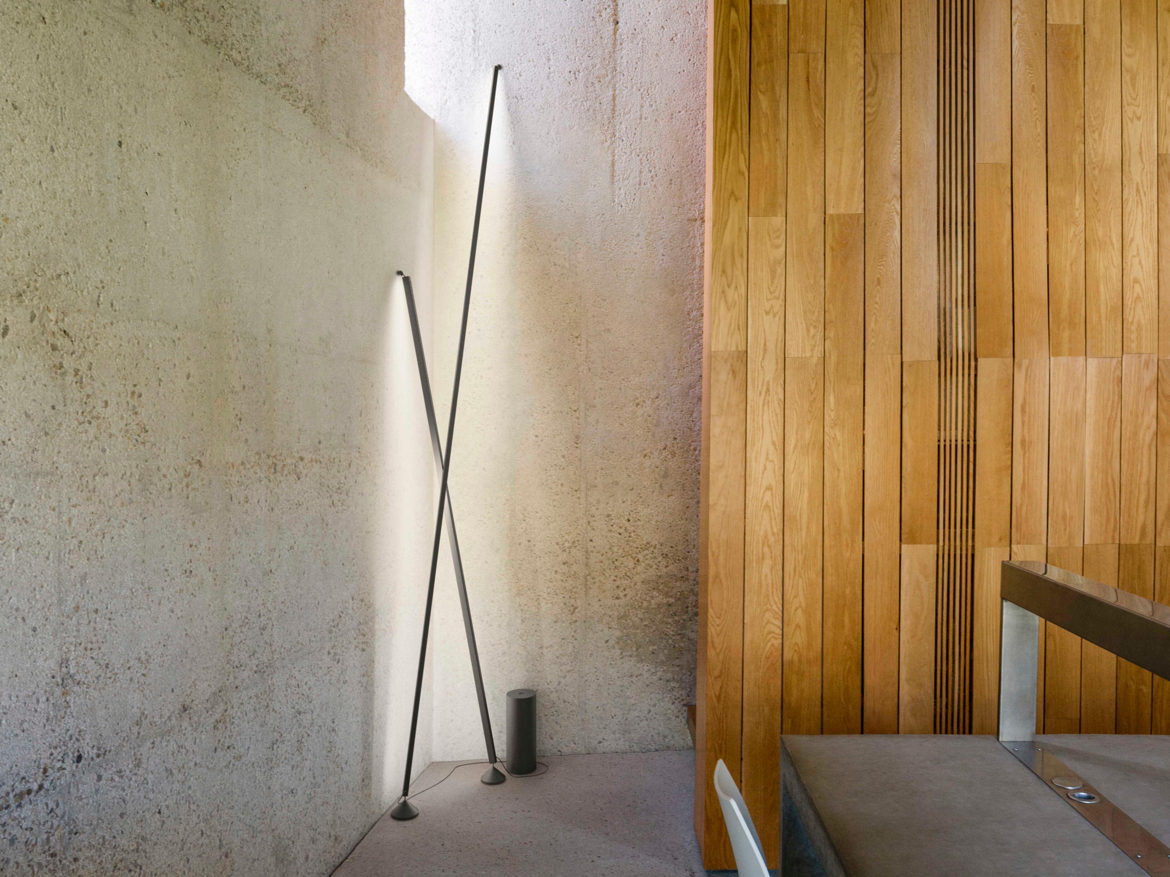 Vibia Sticks Black LED Floor Lamp