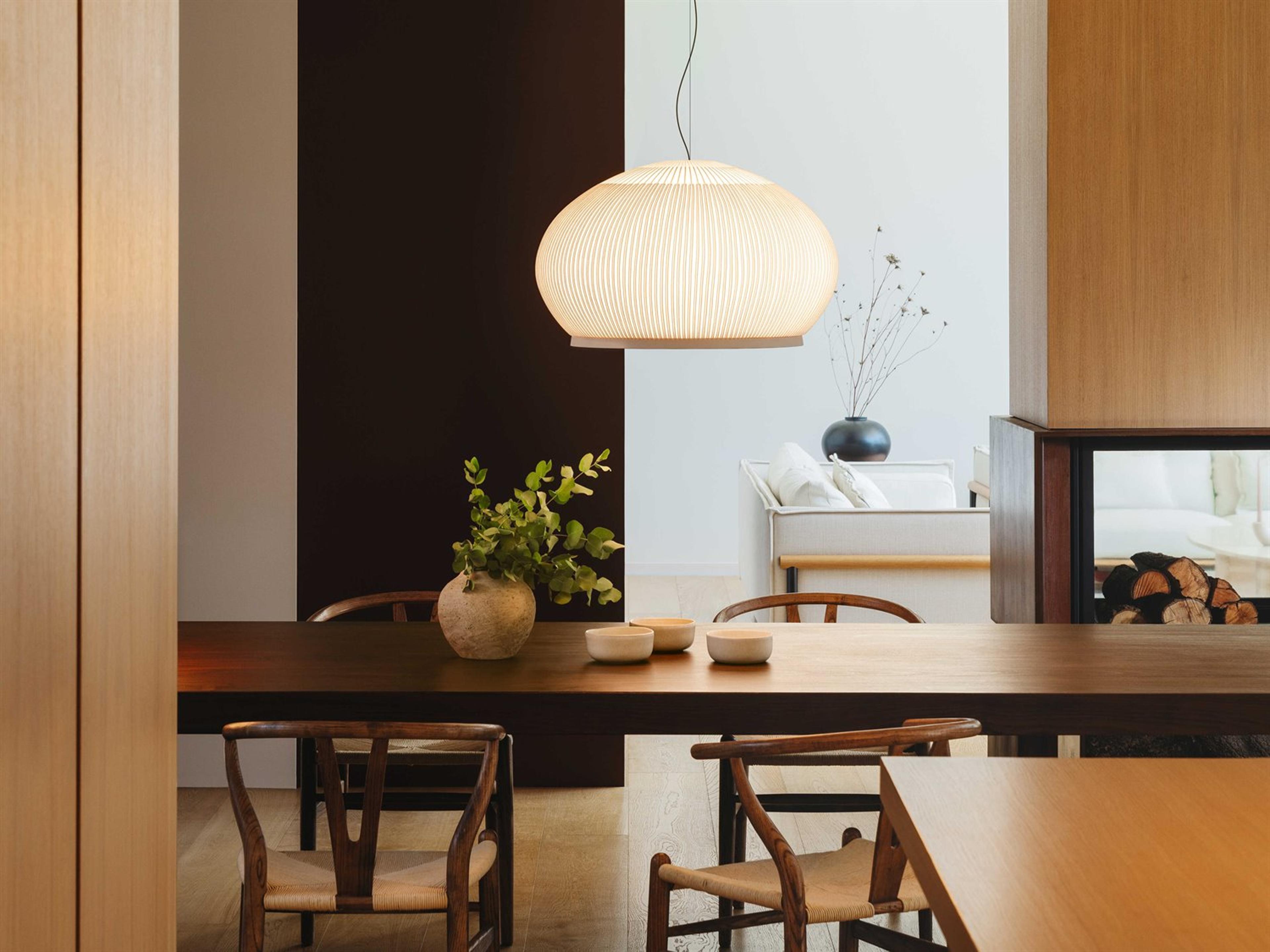 Vibia Knit 6-Light White Dome Pendant