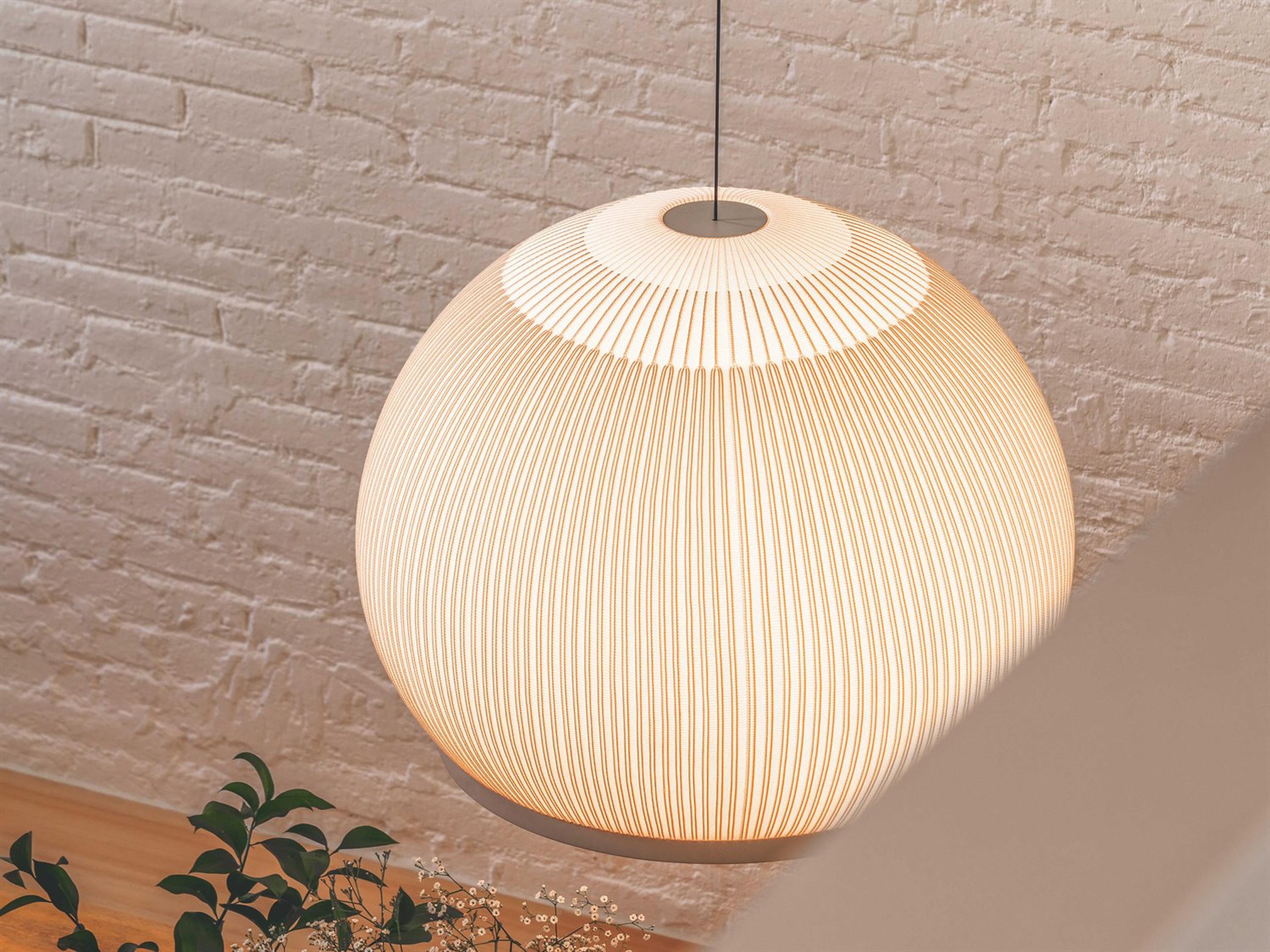 Vibia Knit 6-Light White Dome Pendant
