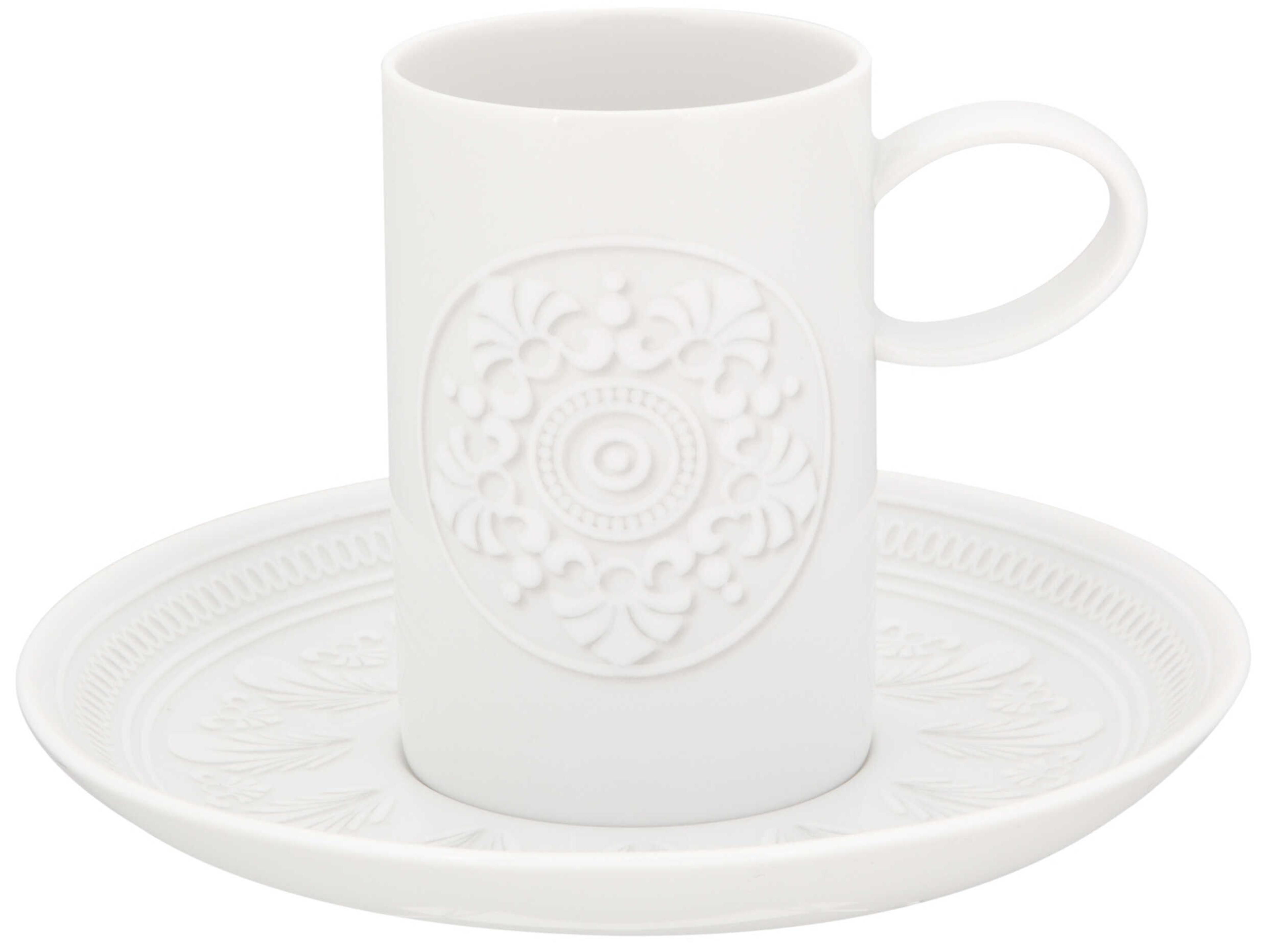 Vista Alegre Ornament Coffee Cup and Saucer Set of 6