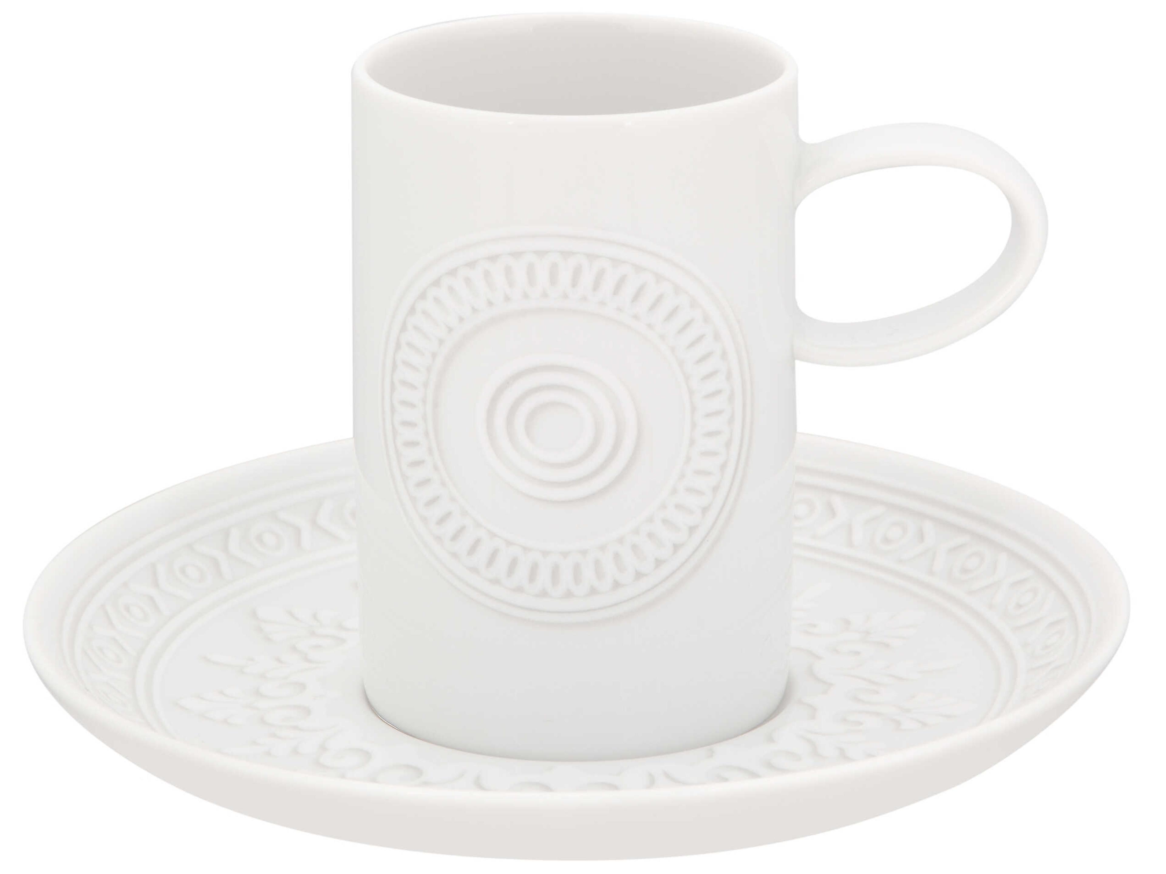 Vista Alegre Ornament Coffee Cup and Saucer Set of 6