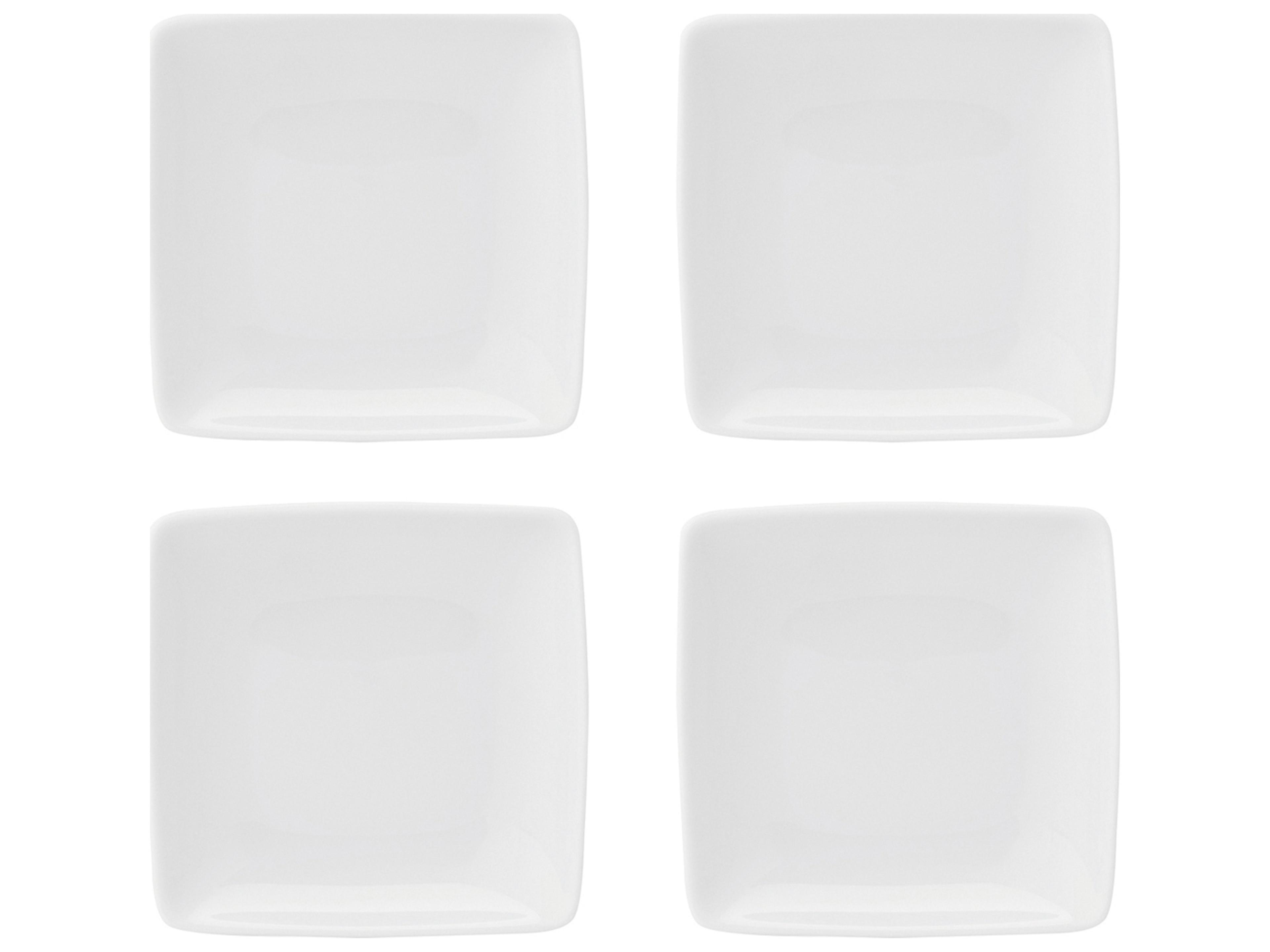Carre White Dinner Plate Set of 4