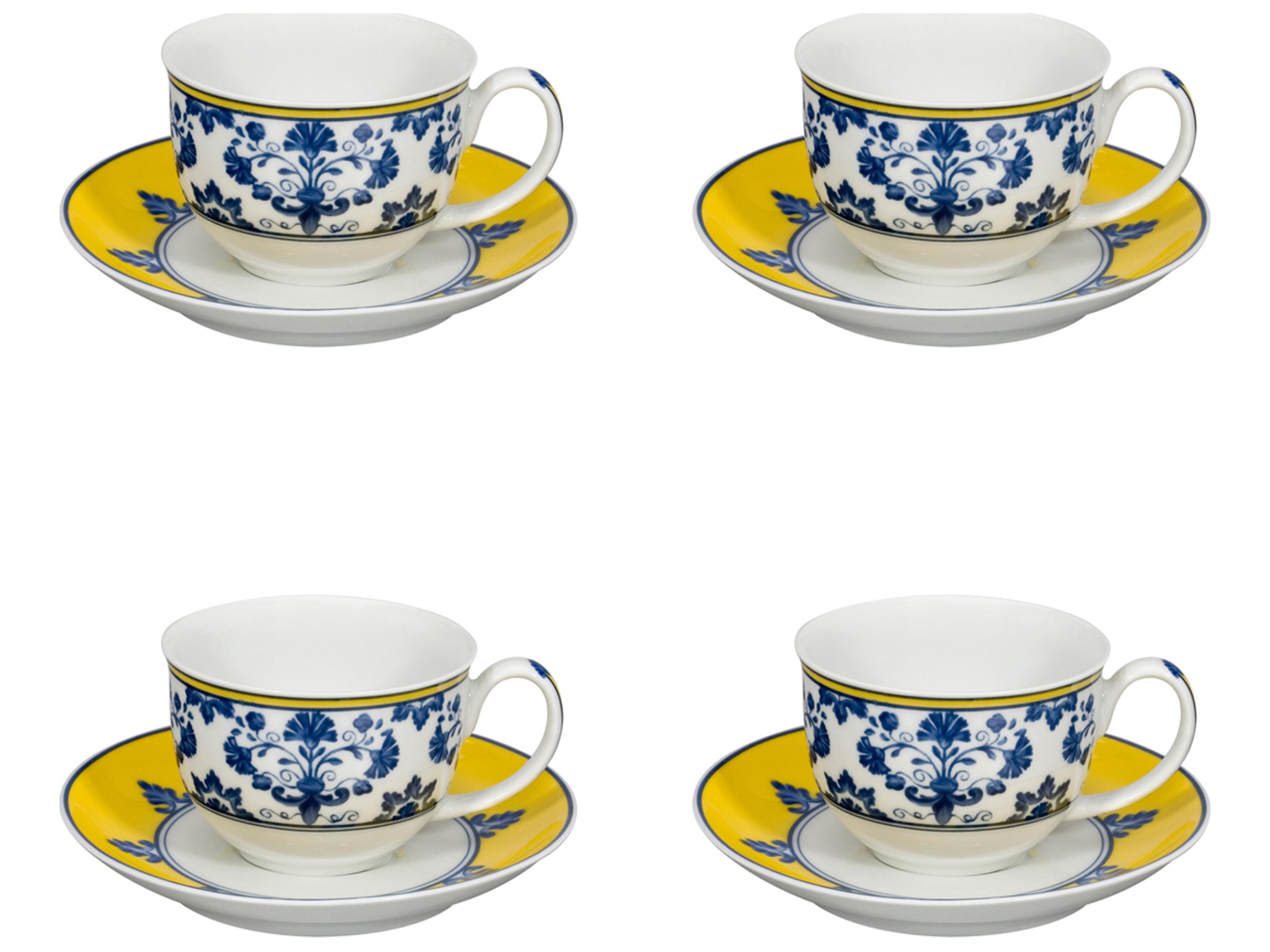 Castelo Branco Coffee Cup and Saucer Set of 4