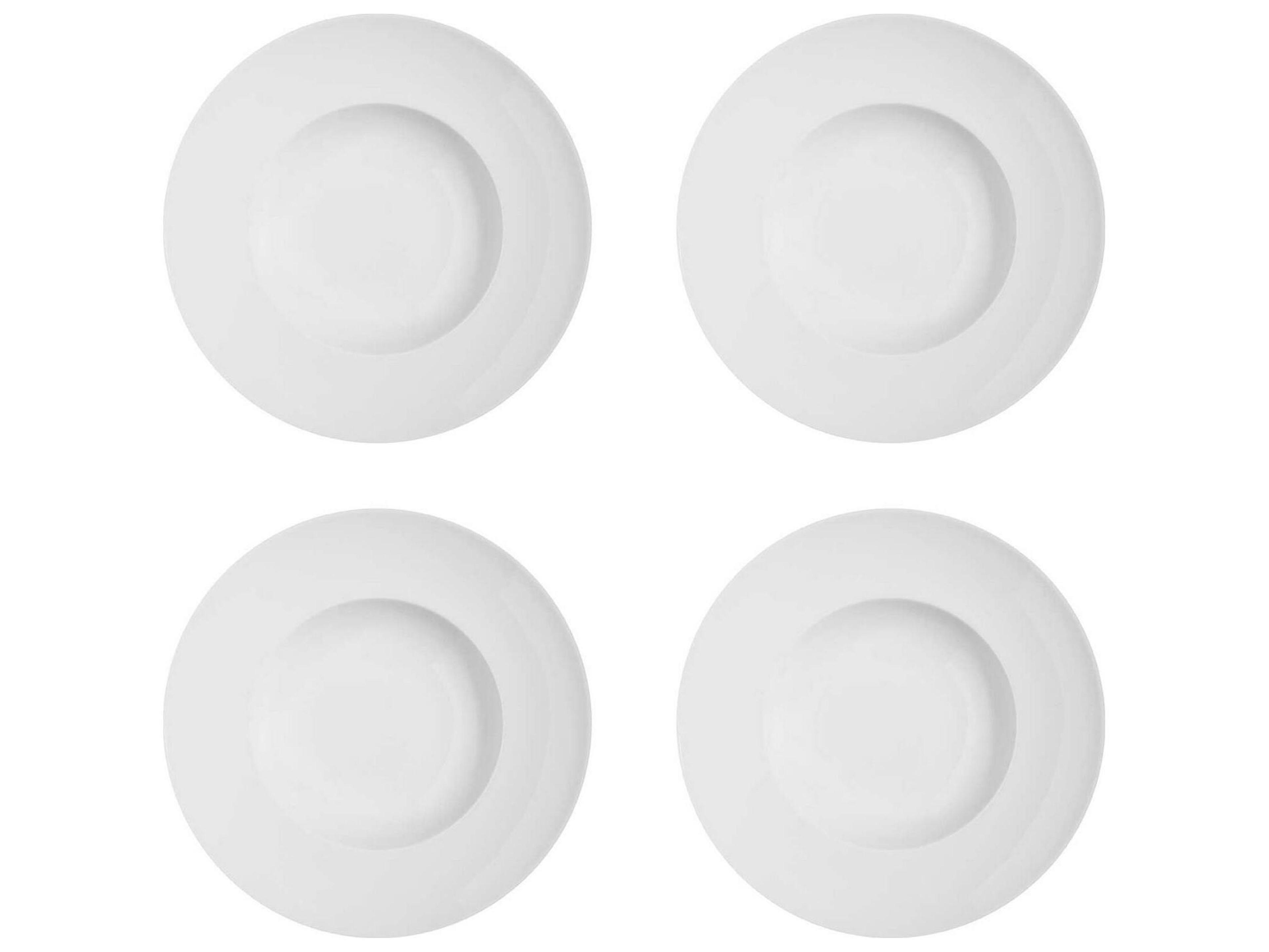 Domo White Soup Plate Set of 4