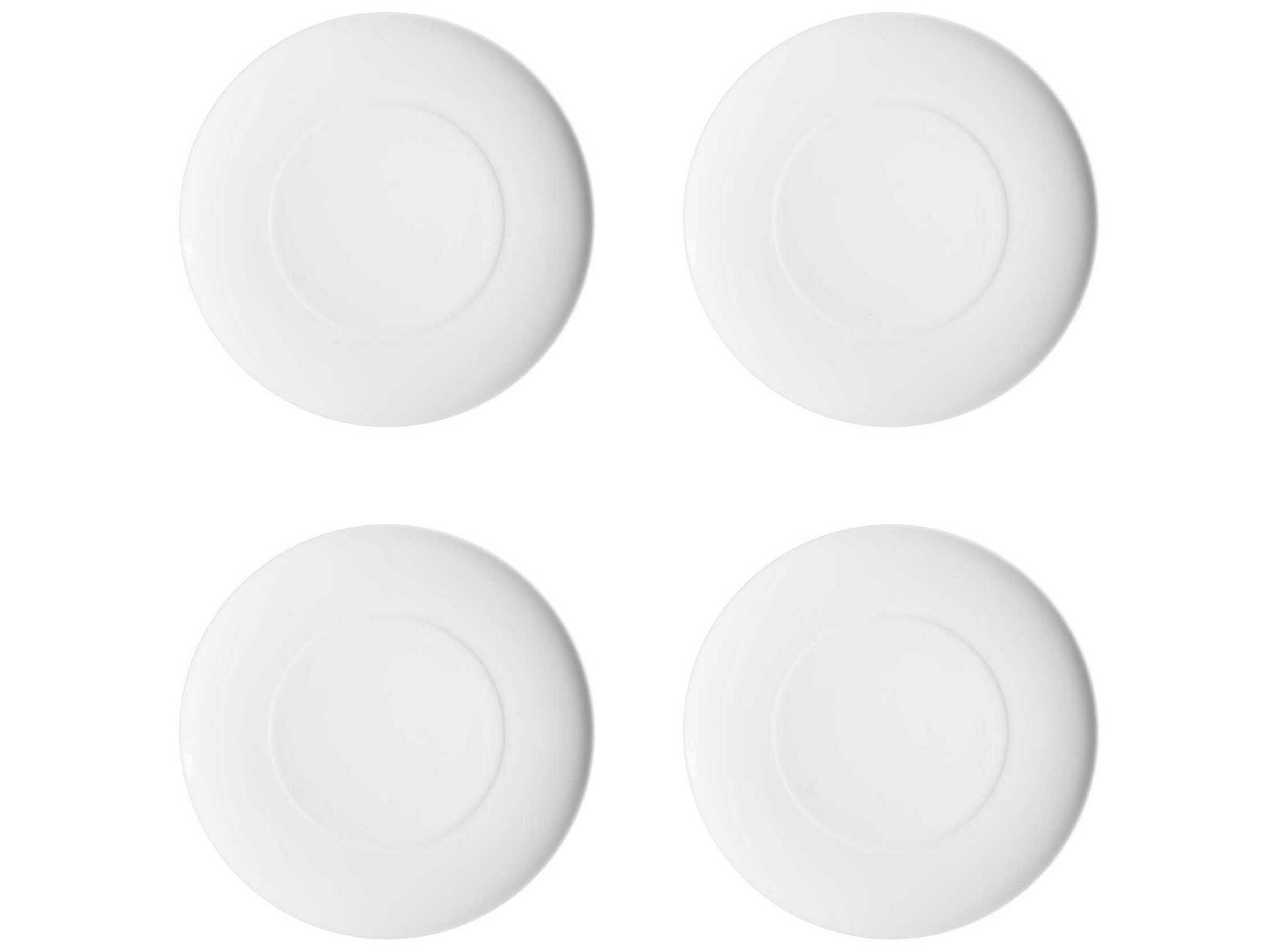 Domo White Dessert Plate Set of 4