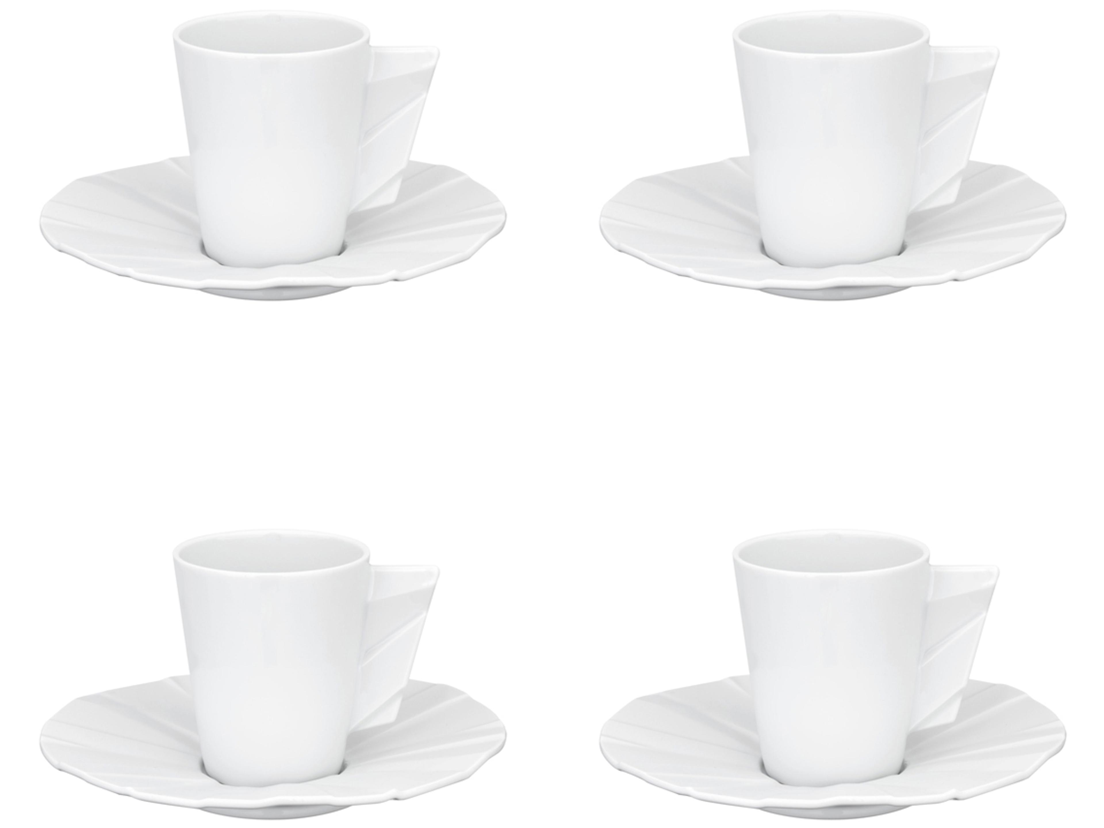 Matrix Coffee Cup and Saucer Set of 4