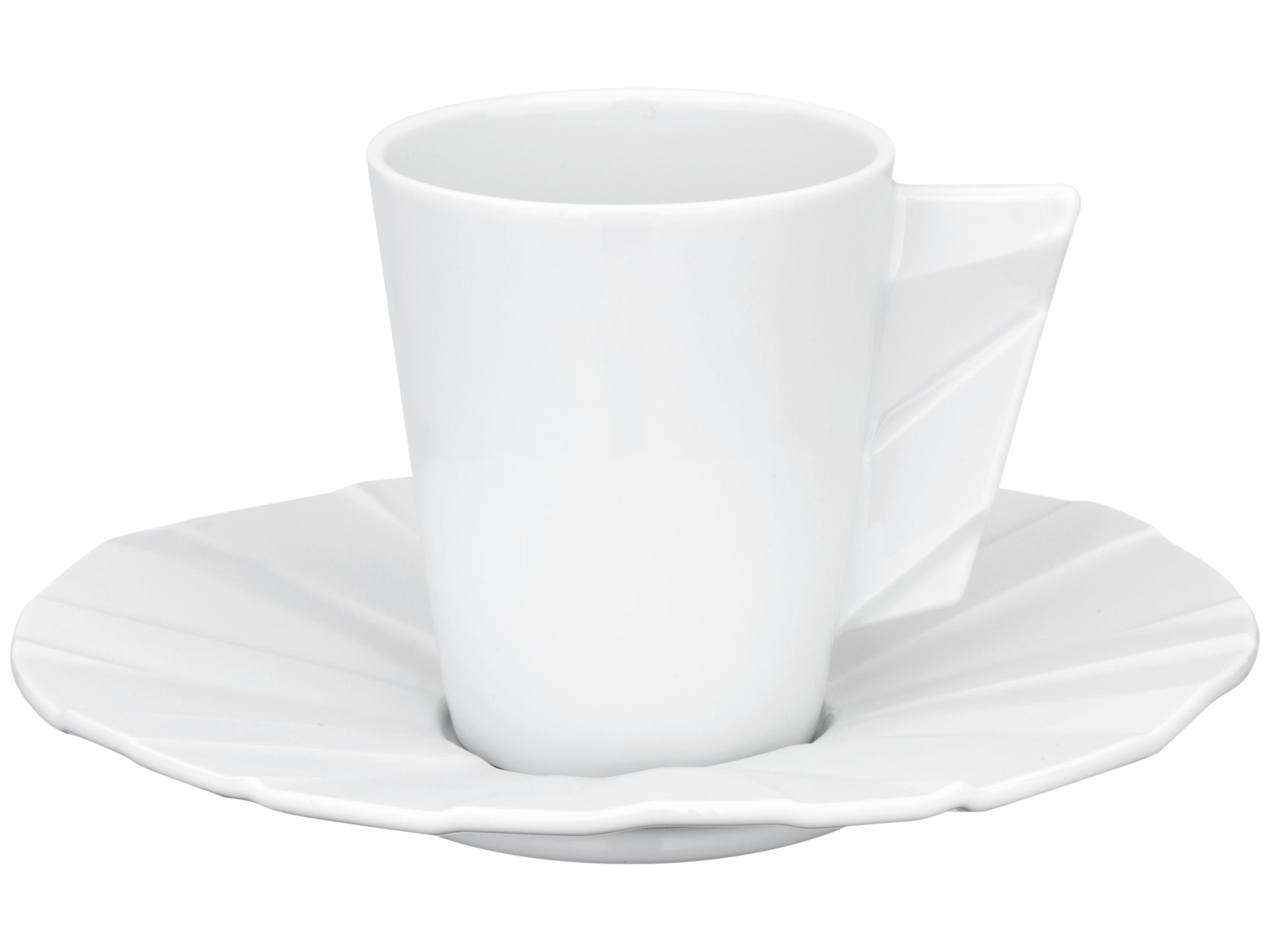 Vista Alegre Matrix Coffee Cup and Saucer Set of 4