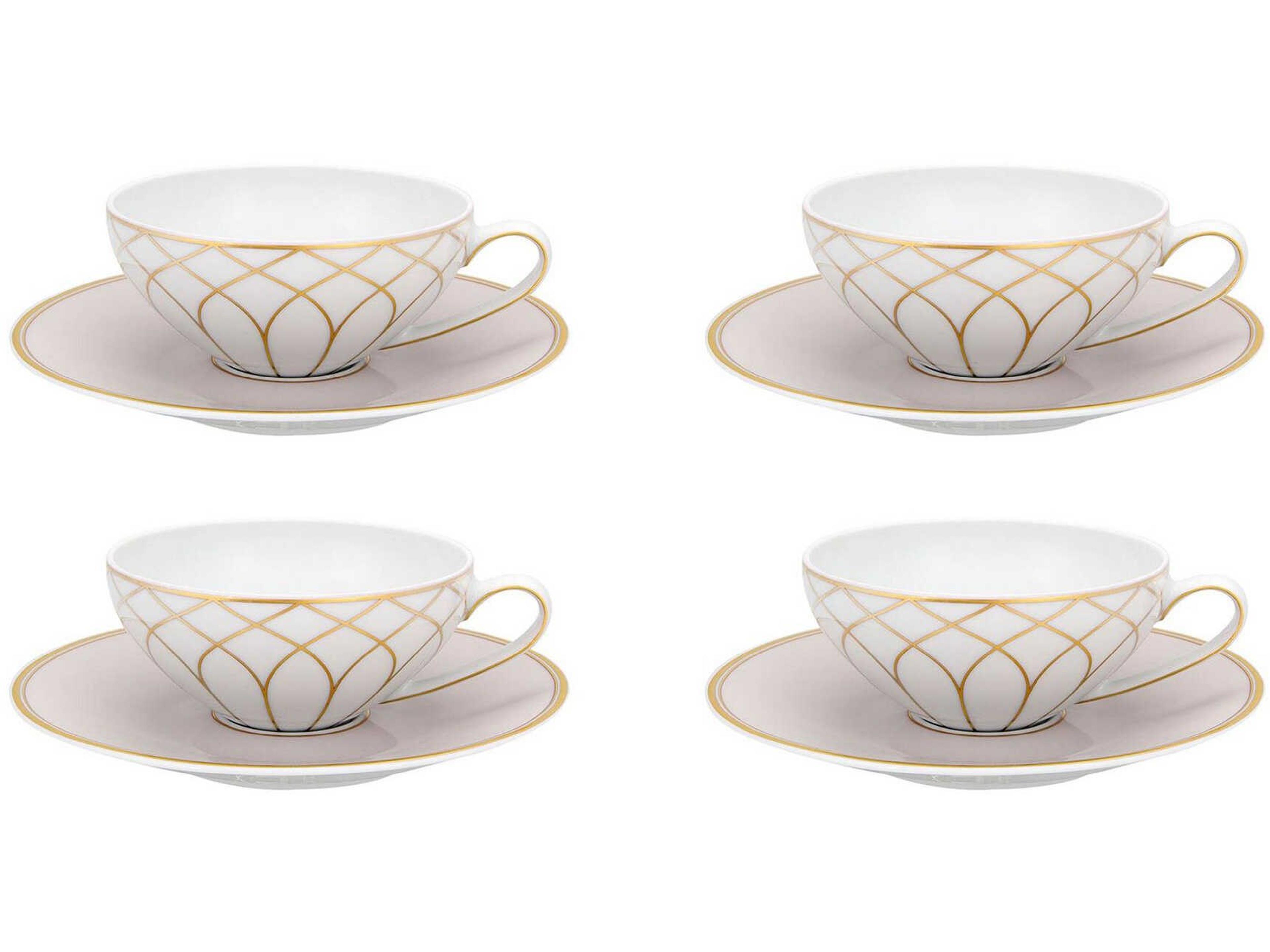 Terrace Tea Cup and Saucer Set of 4