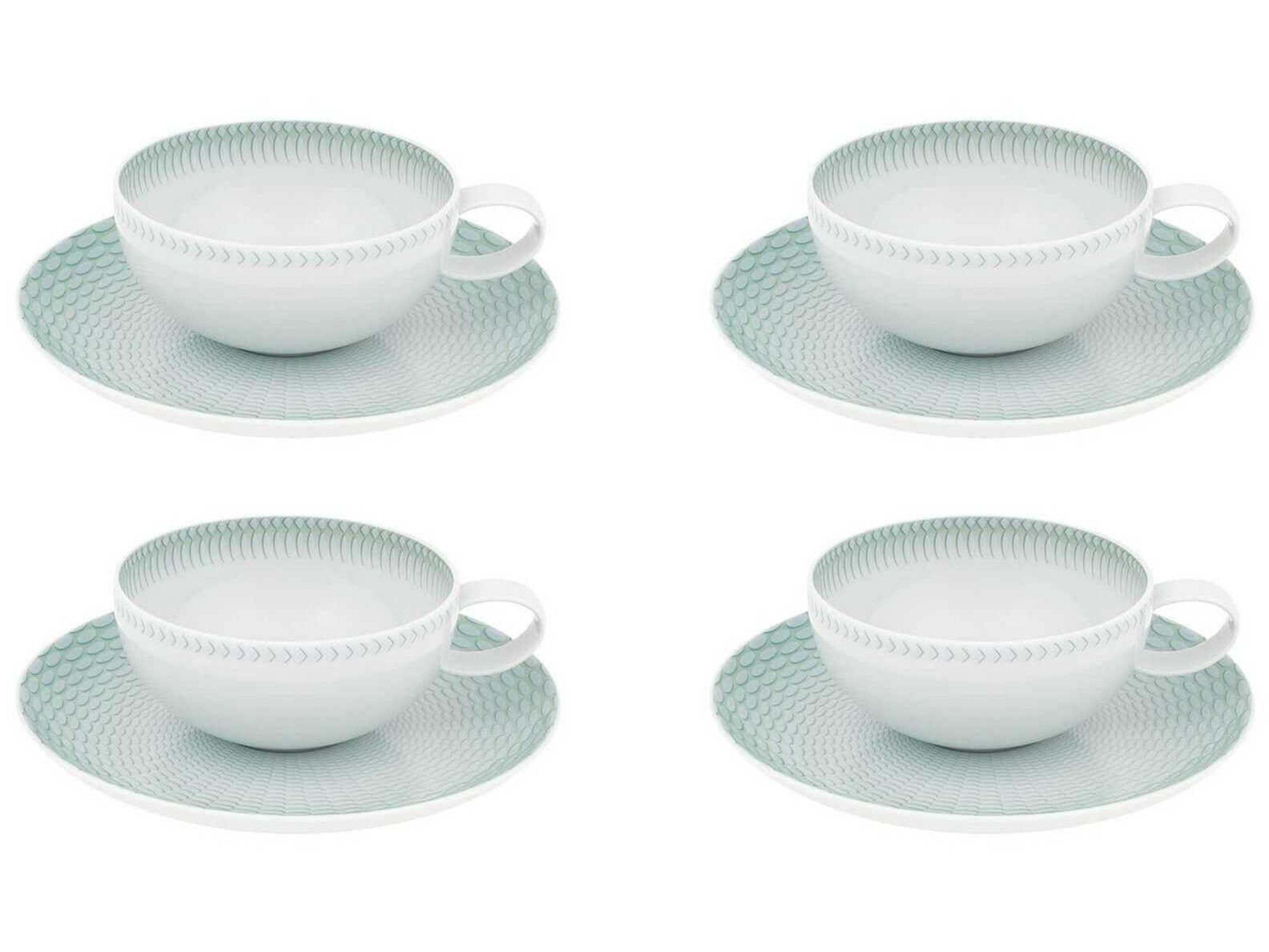 Venezia Tea Cup and Saucer Set of 4