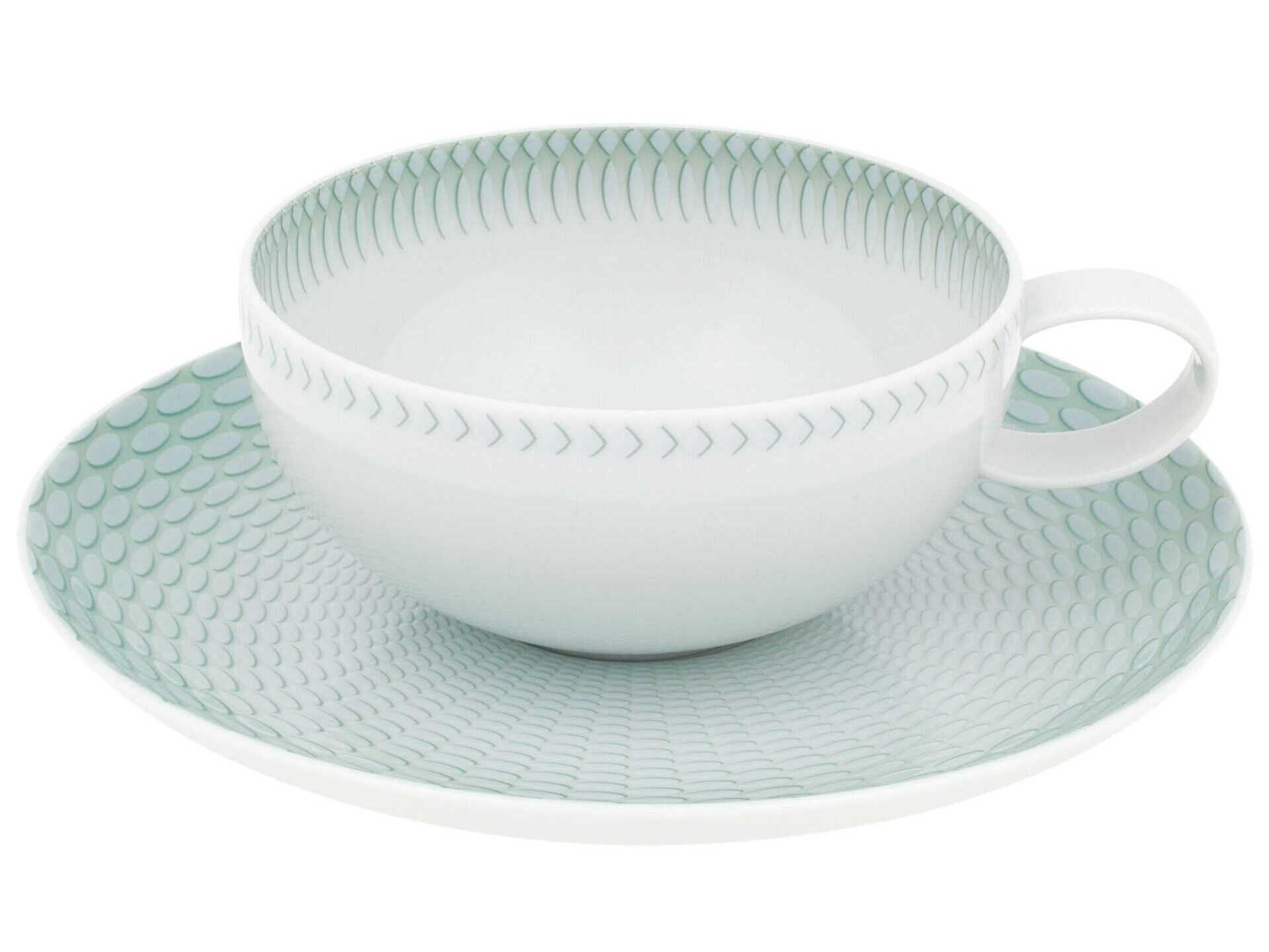 Vista Alegre Venezia Tea Cup and Saucer Set of 4