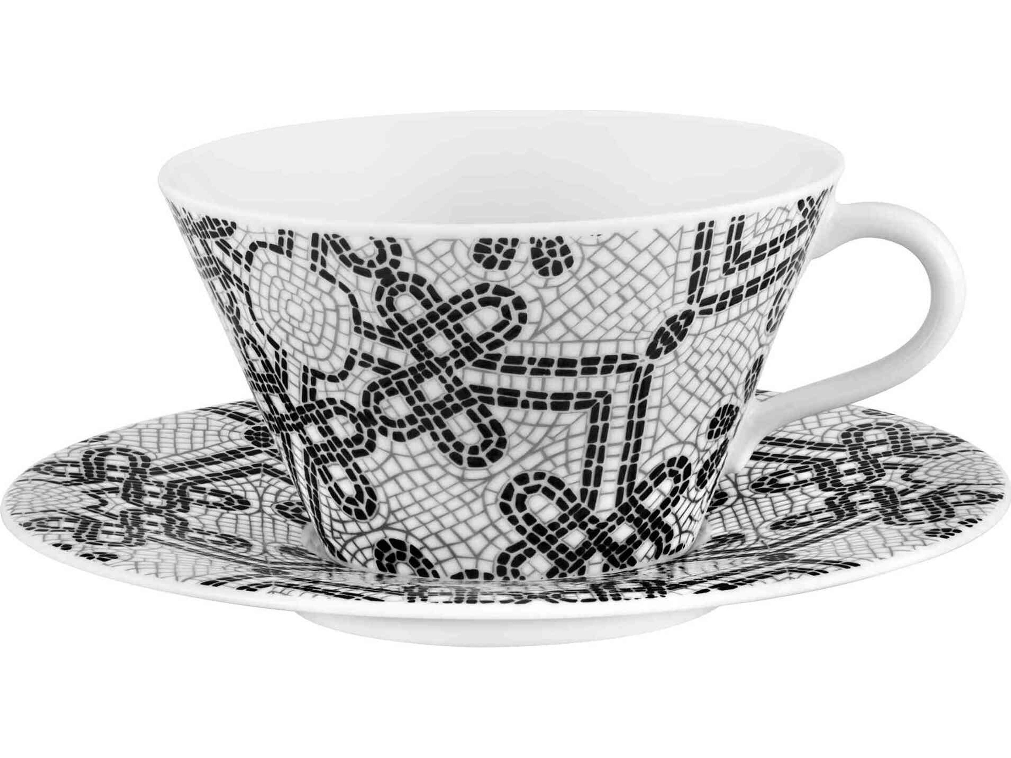 Vista Alegre Calcada Portuguesa Tea Cups and Saucers Set of 2