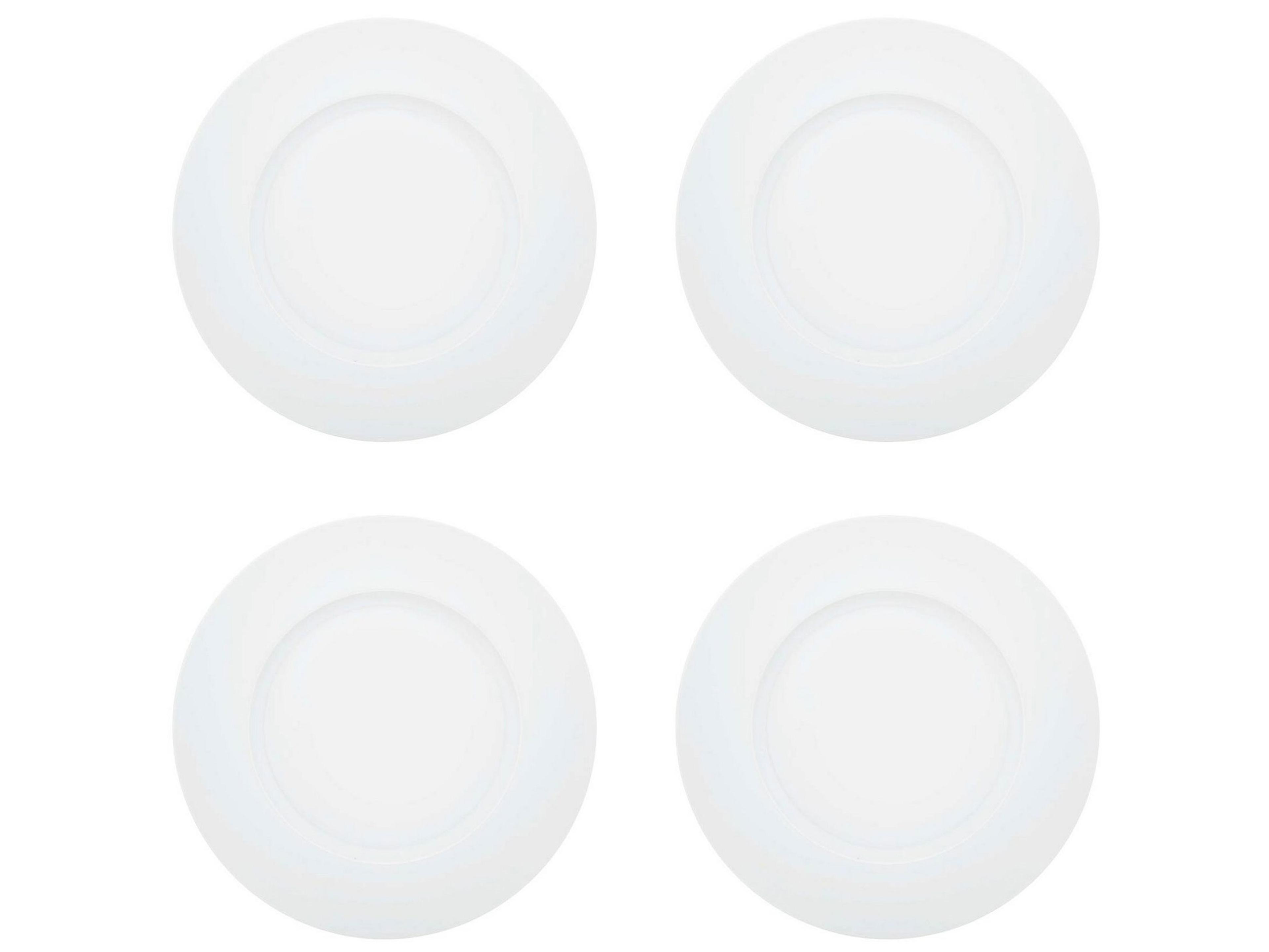 Silk Road White Dinner Plate Set of 4