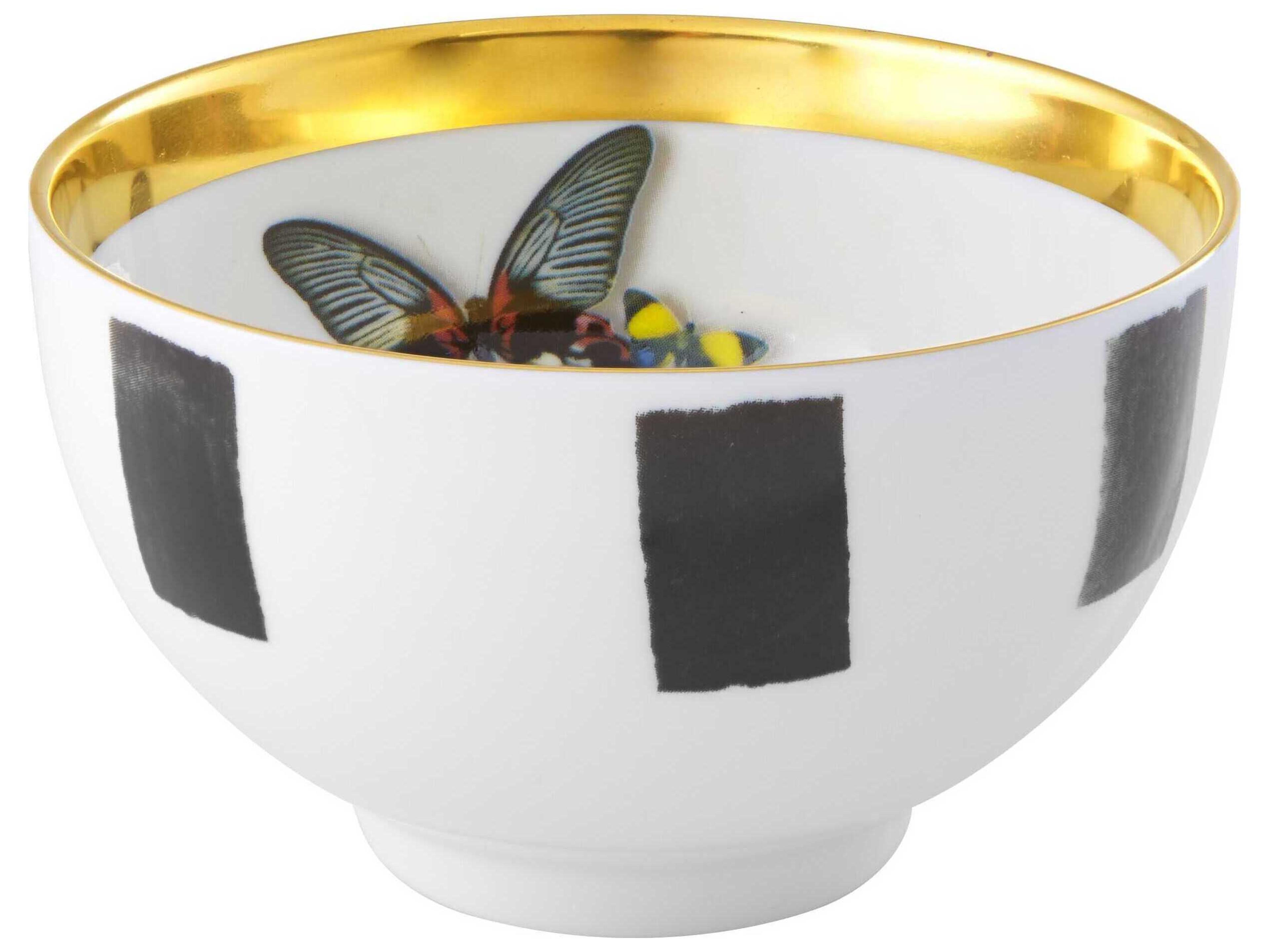 Vista Alegre Lacroix Sol Y Sombra Rice Bowl Set of 4