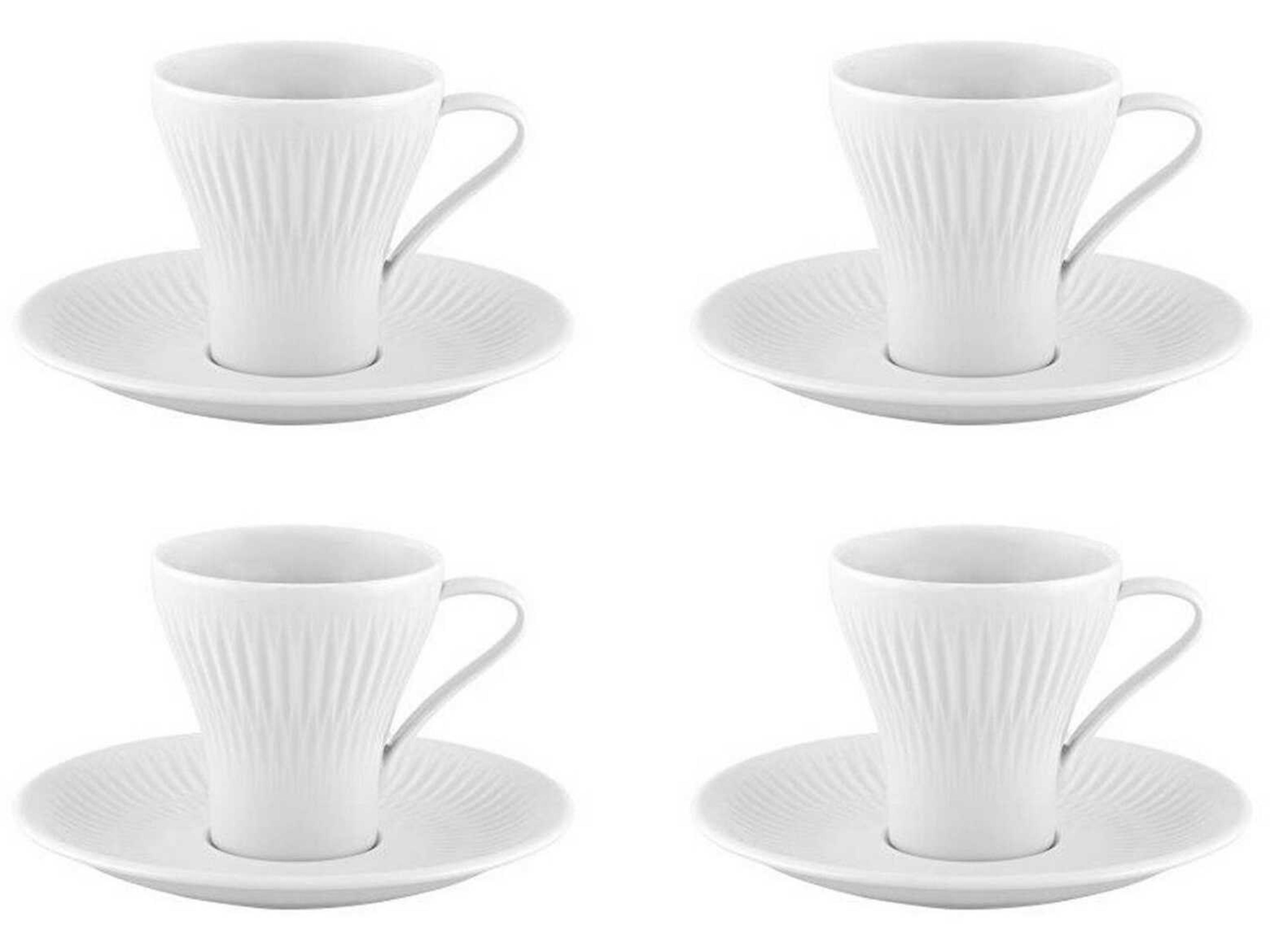 Utopia Coffee Cup and Saucer Set of 4
