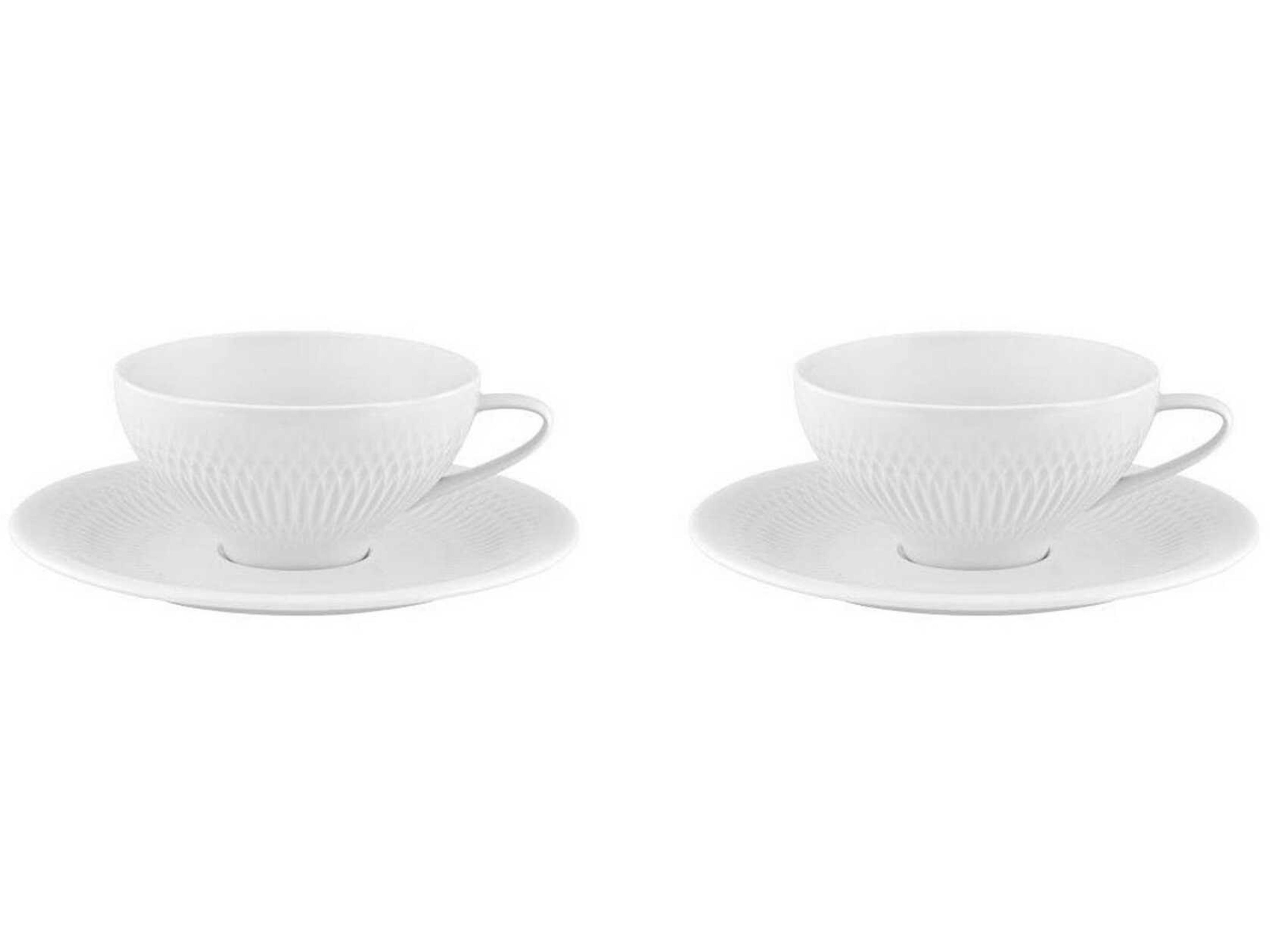 Utopia Tea Cup and Saucer Set of 2